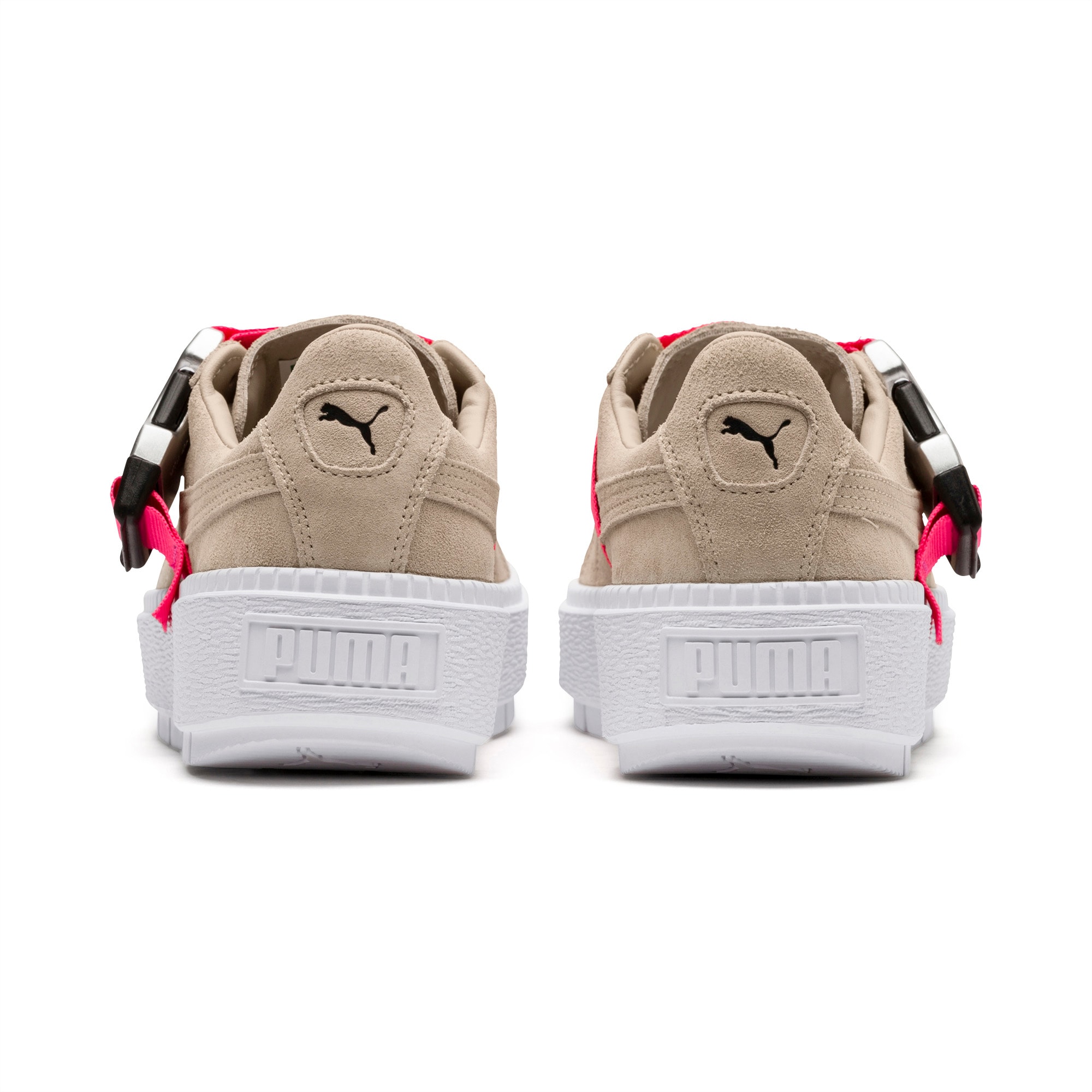 platform trace buckle women's sneakers