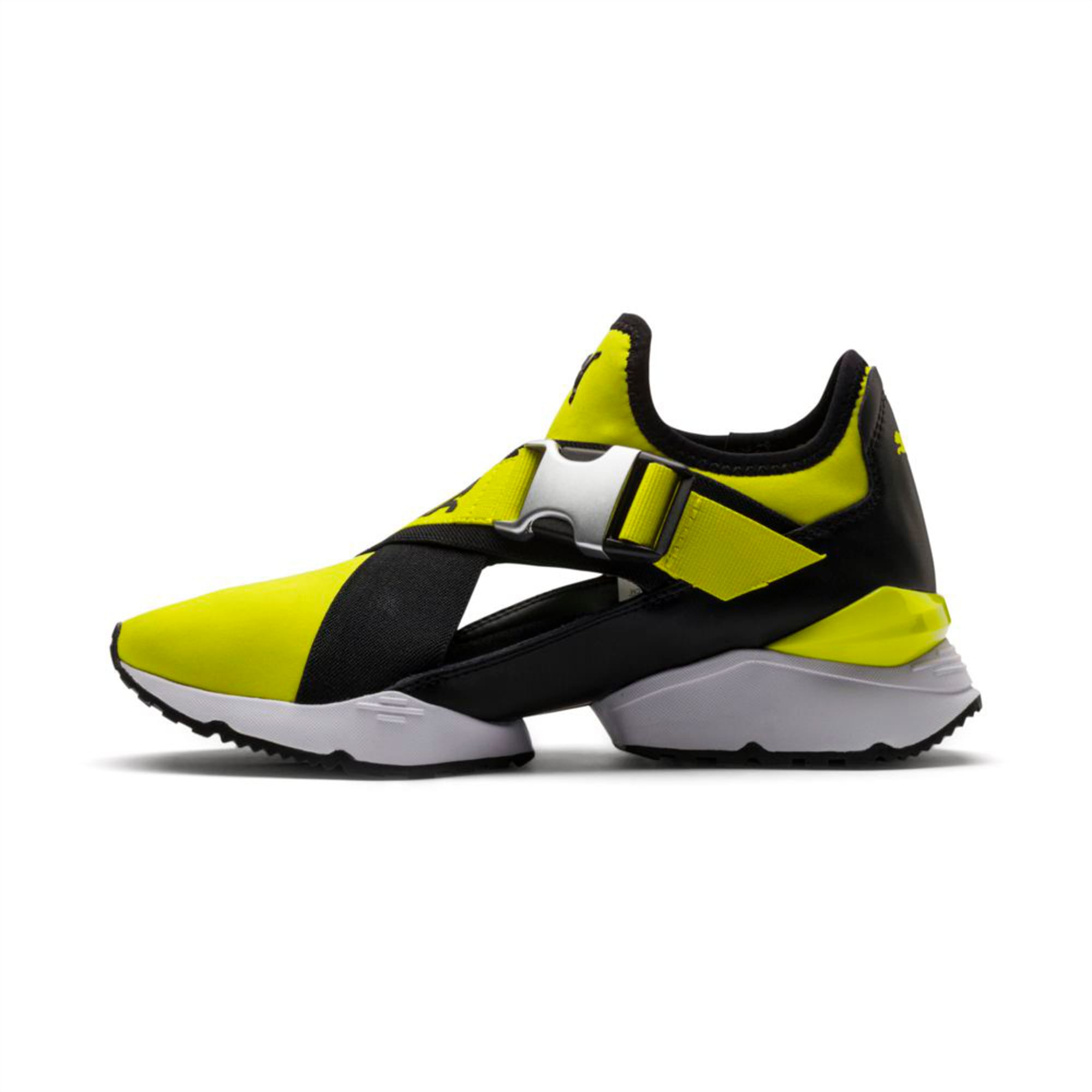 puma muse cut out yellow