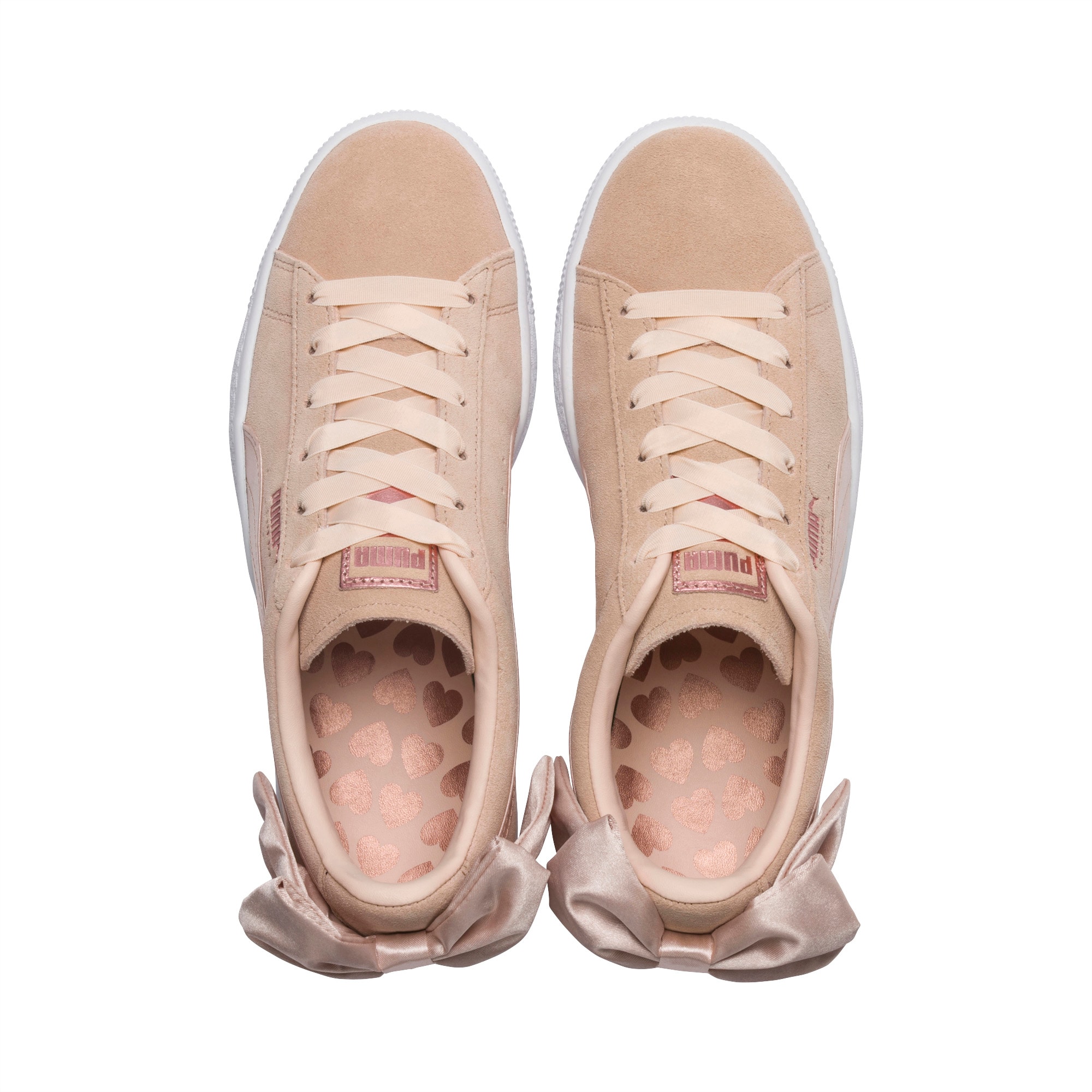 puma pink bow trainers