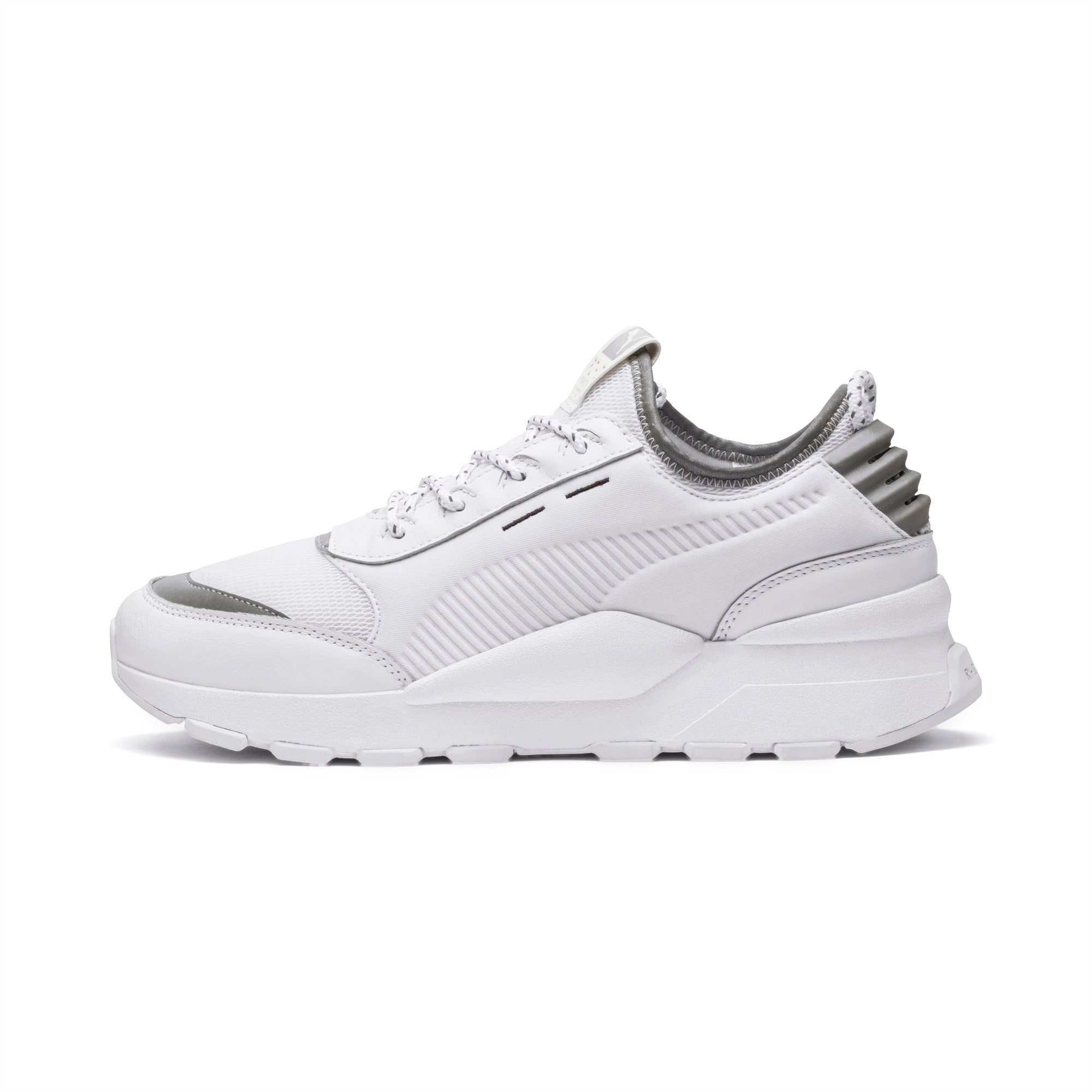 puma white and silver shoes