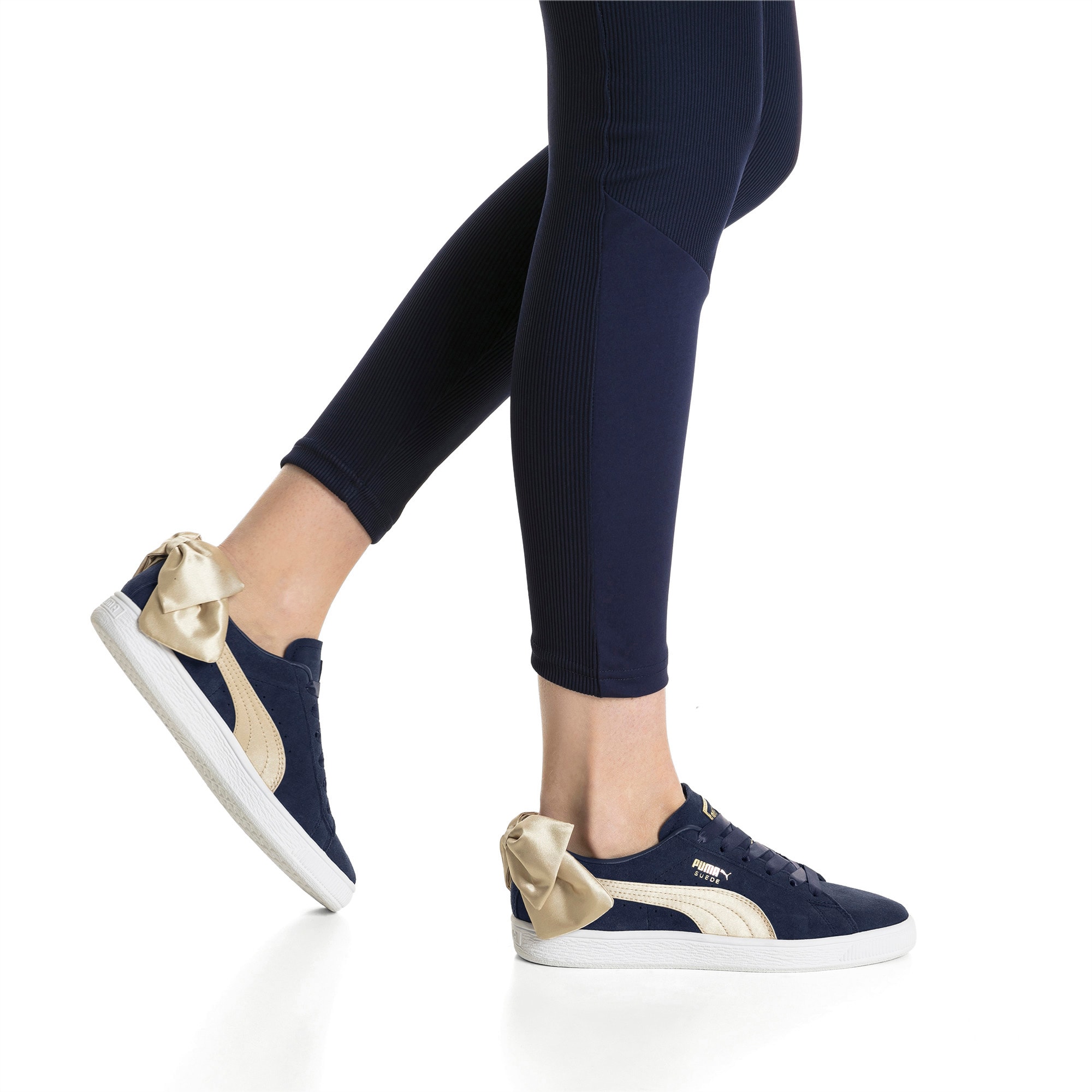 puma suede bow sneakers