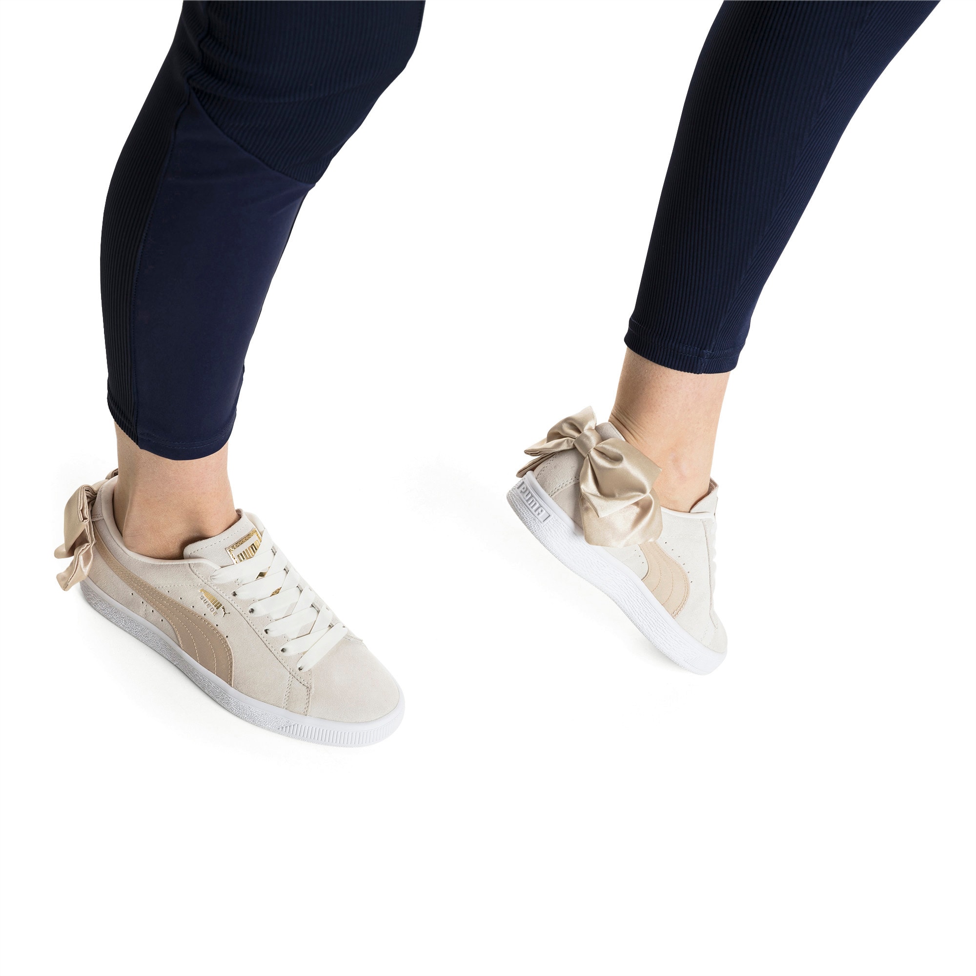 Suede Bow Varsity Women's Trainers 