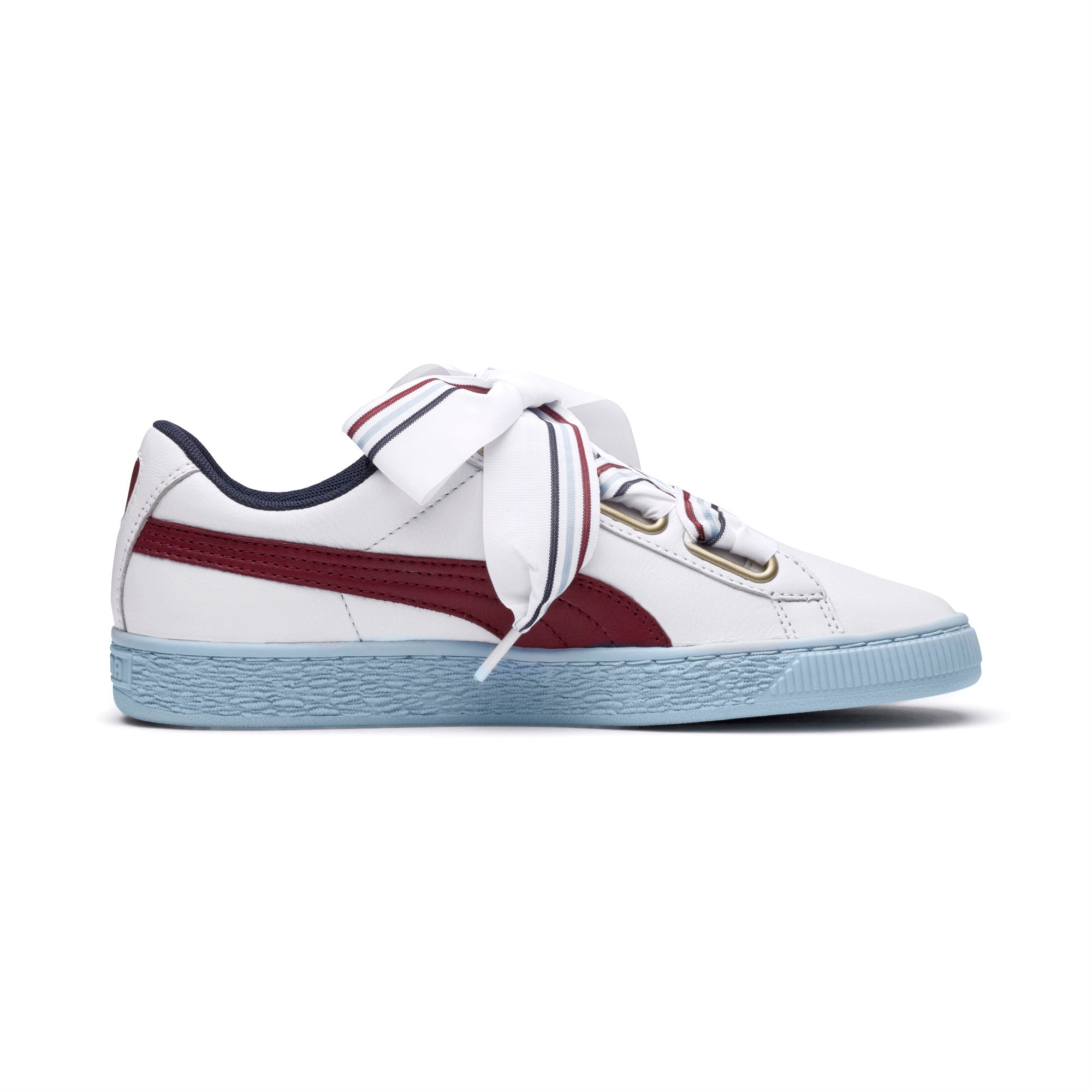 puma basket heart new school white