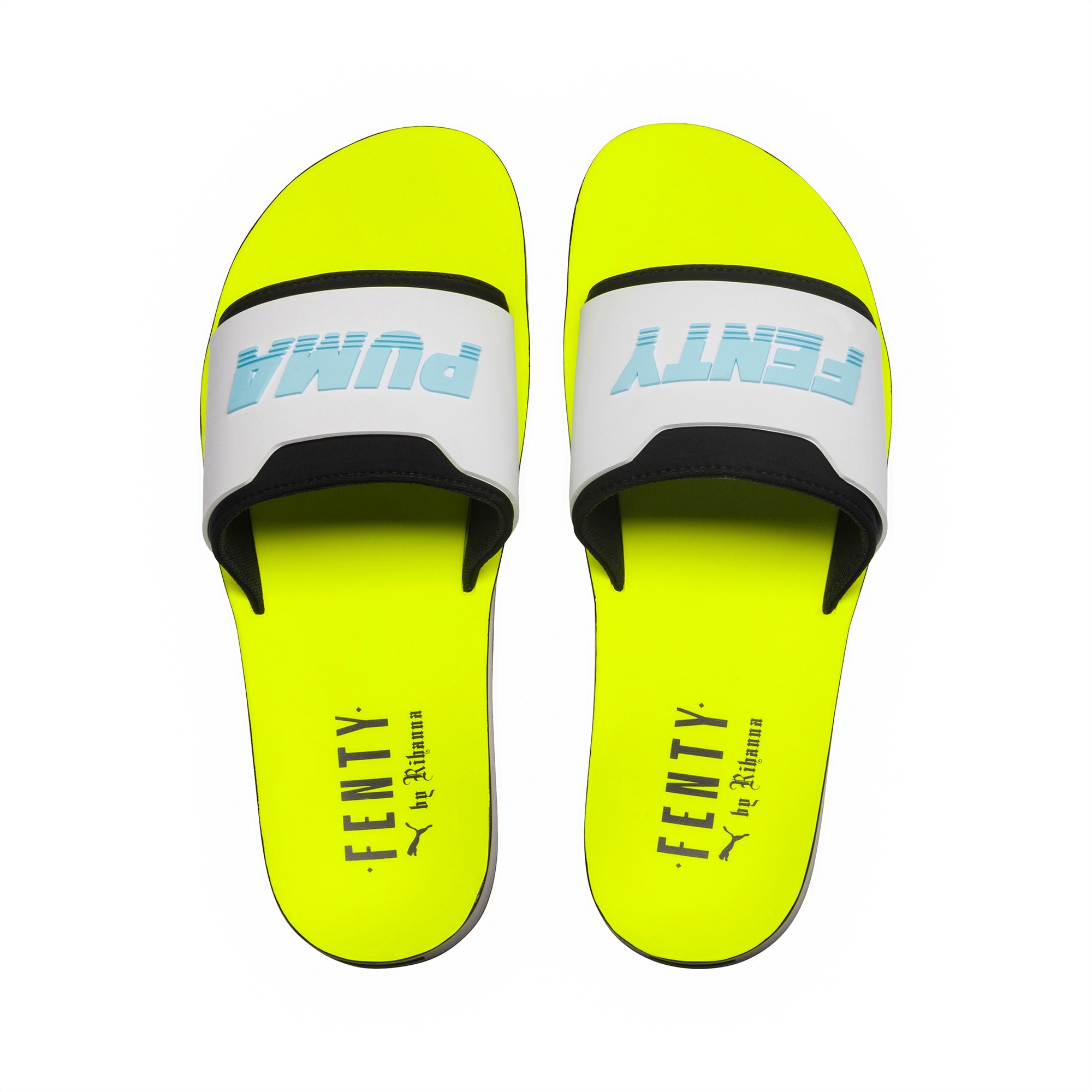 yellow fenty slides