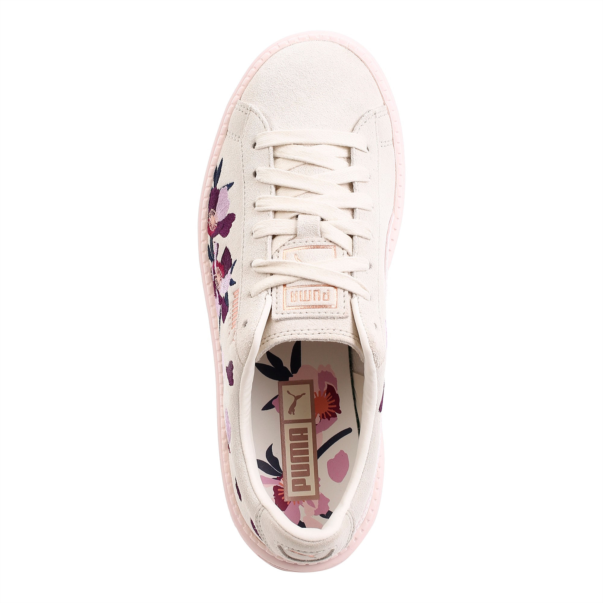 puma suede platform trace flowery