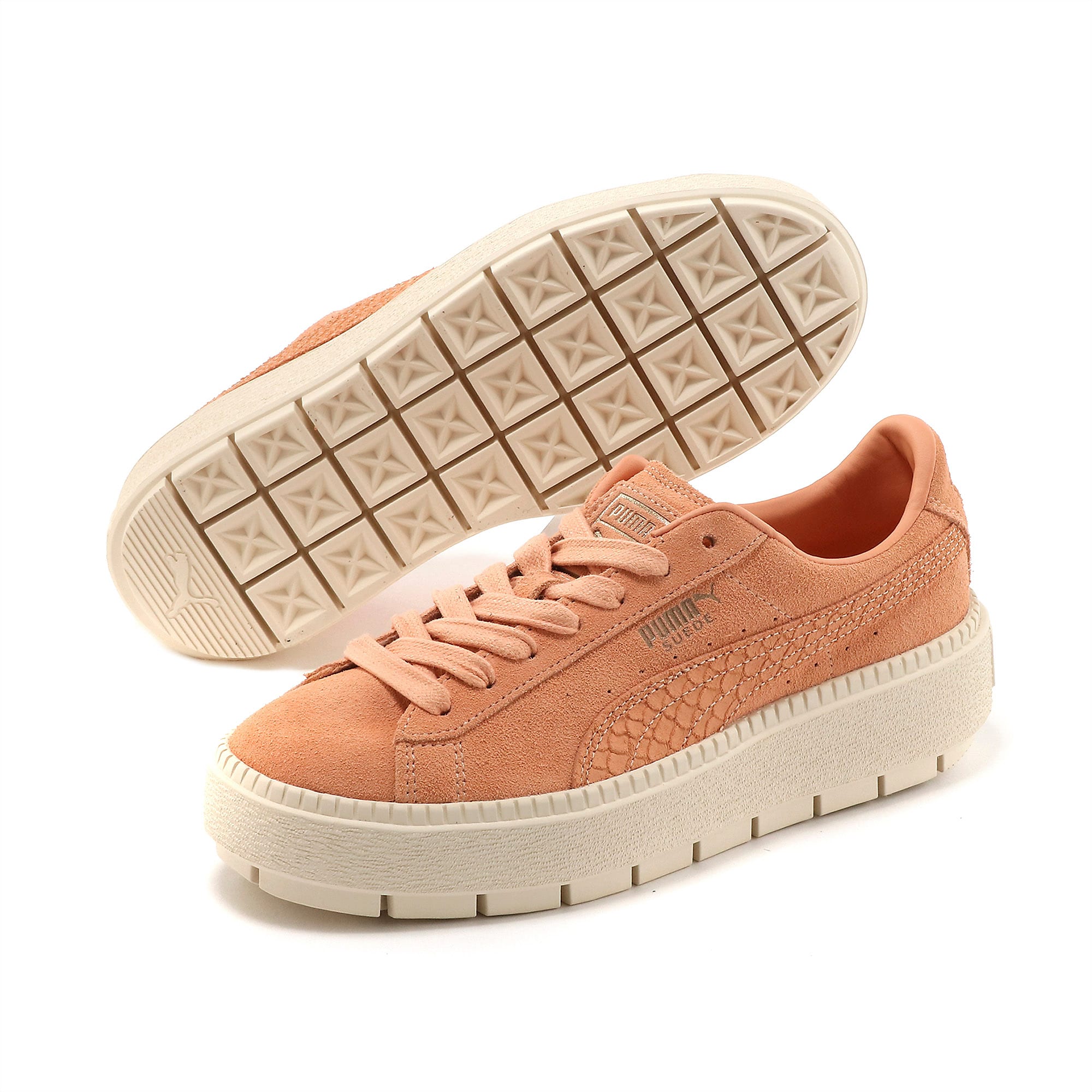 puma suede platform trace animal wmns