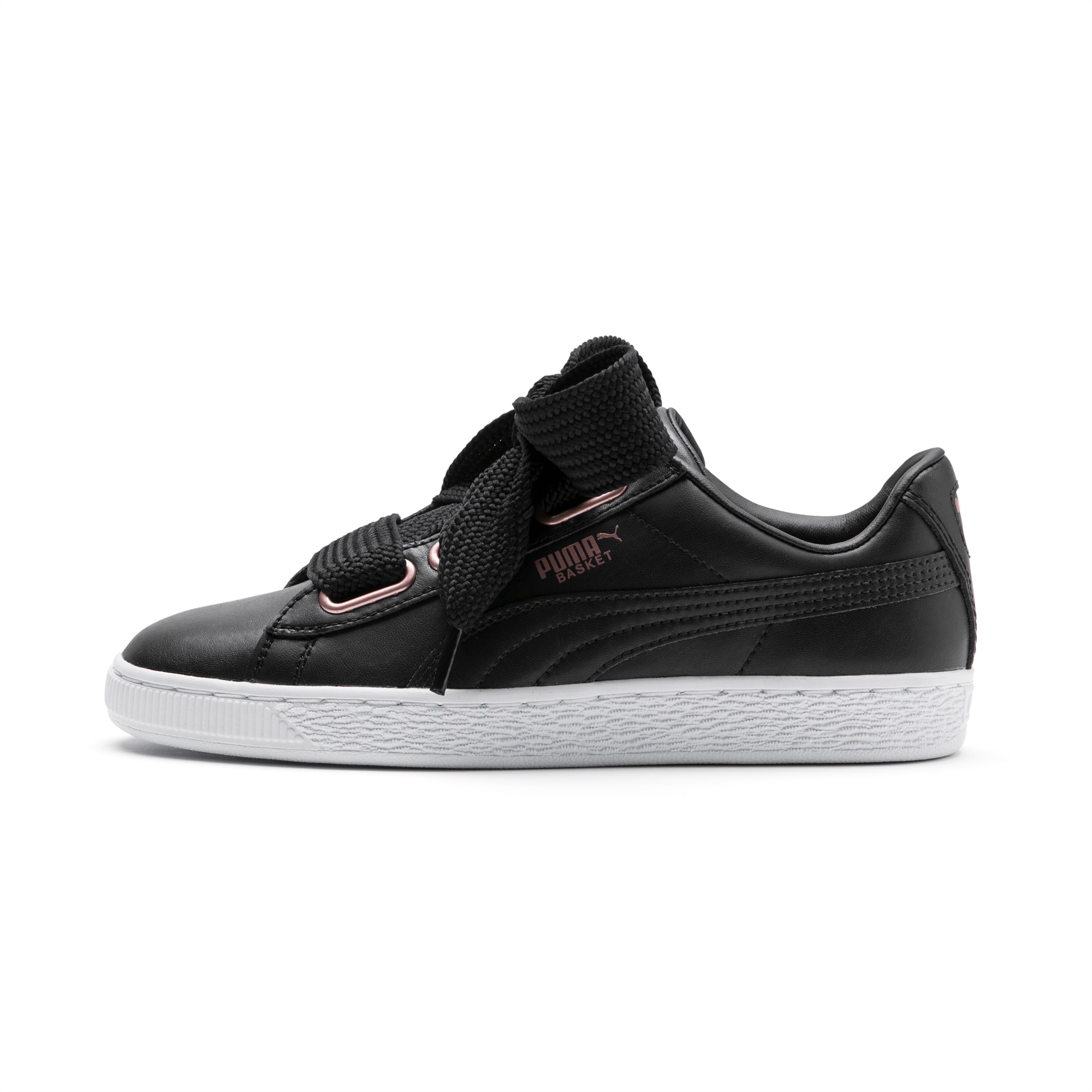 puma basket heart marrone