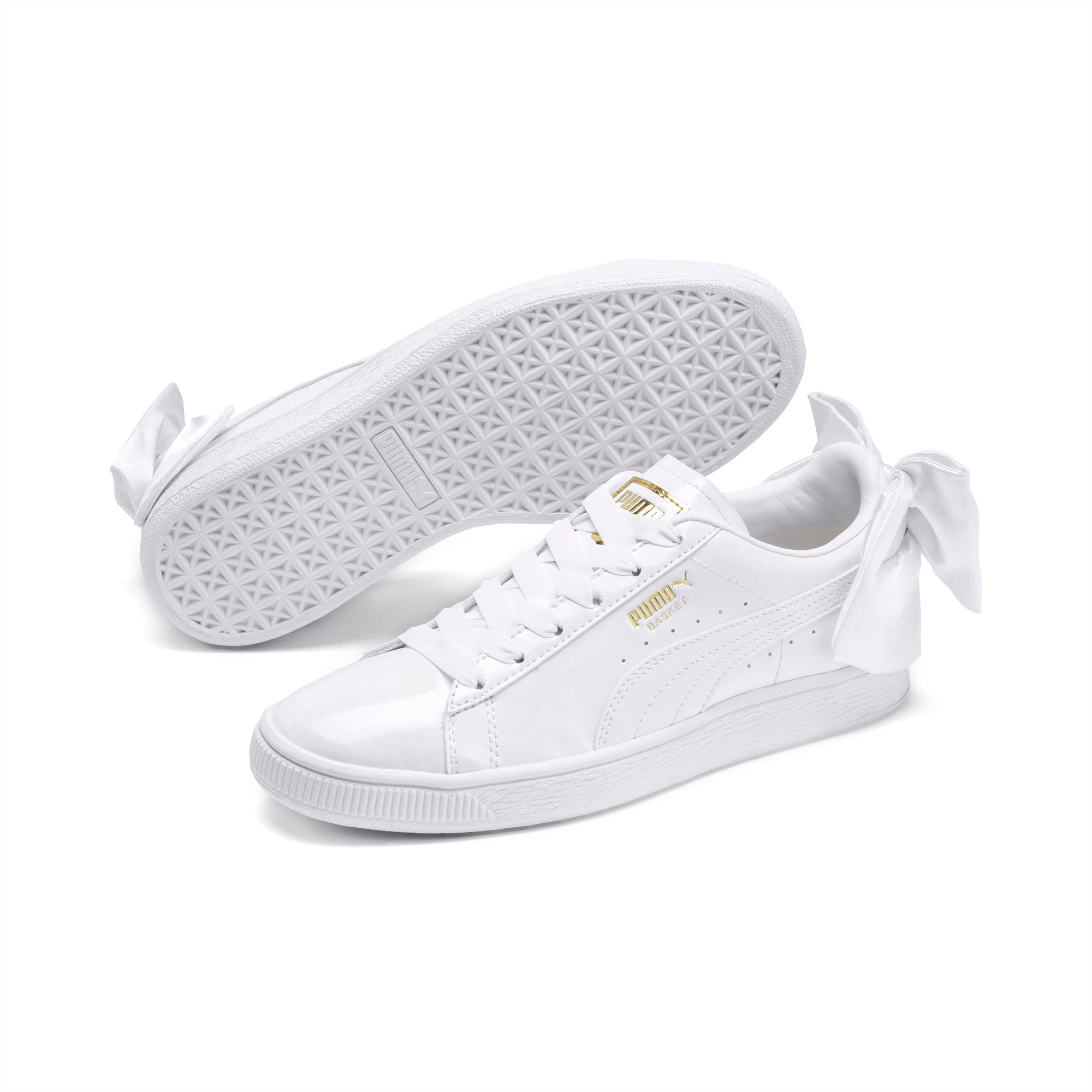 puma patent bow trainers