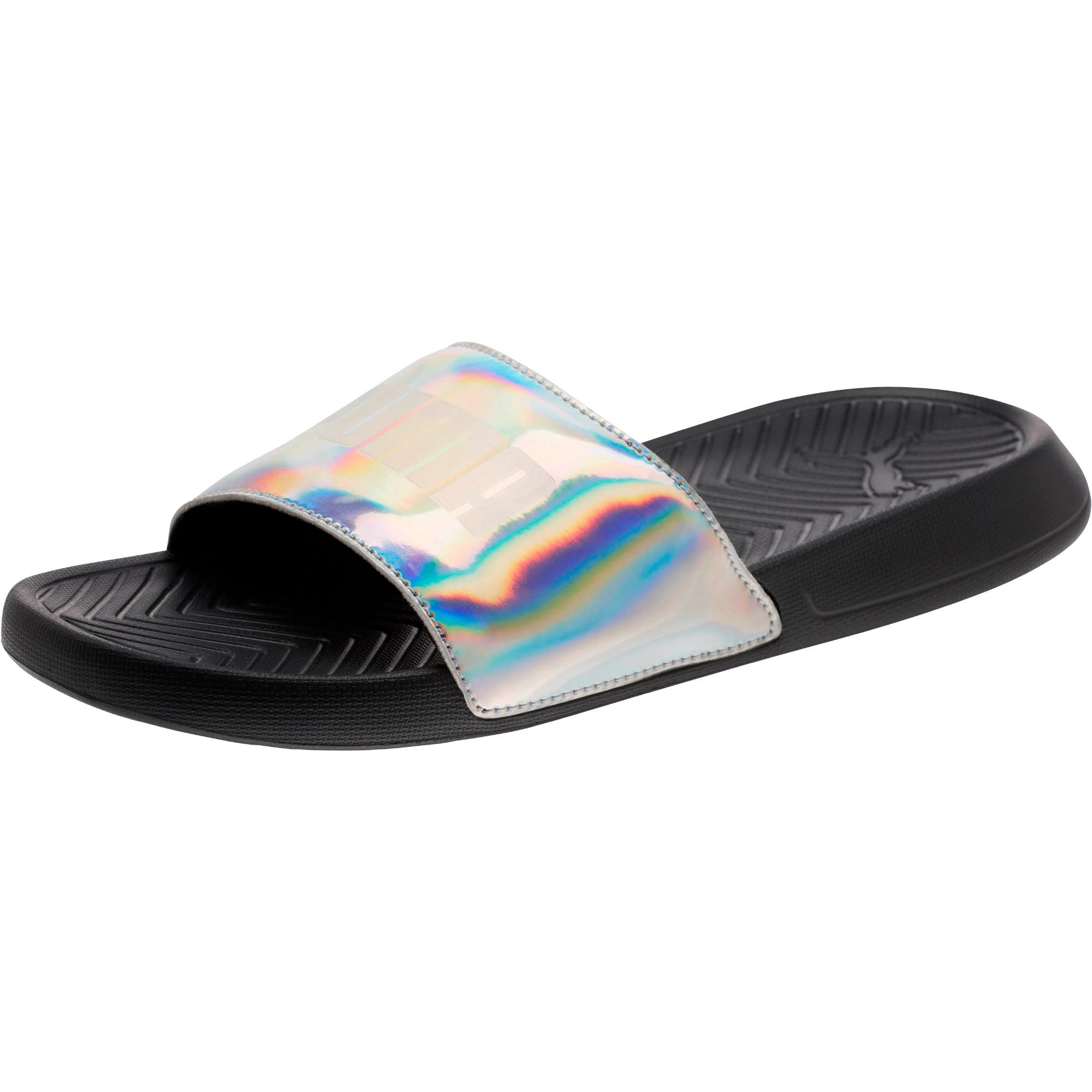 puma popcat chrome slides