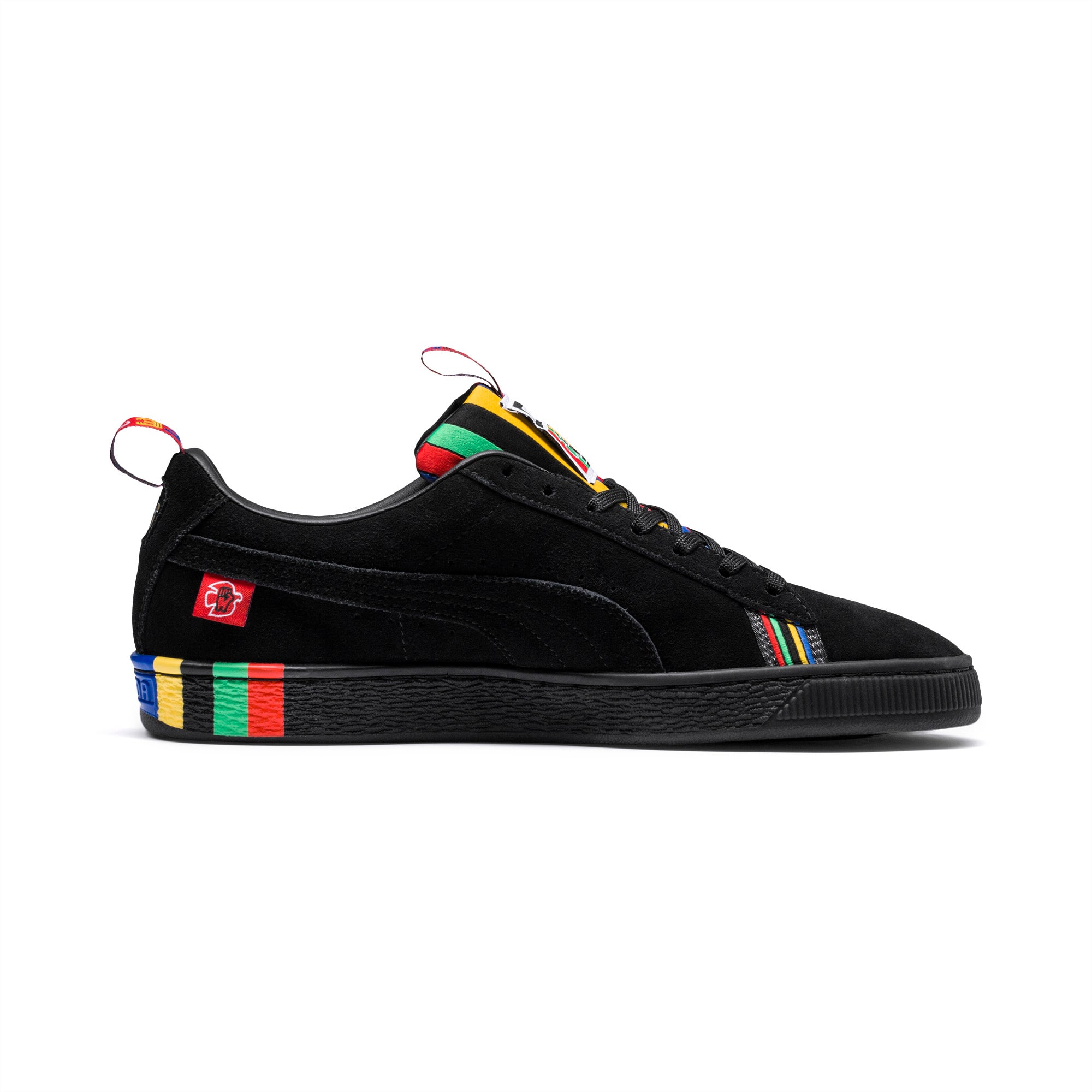 puma x power through peace 307 suede sneakers