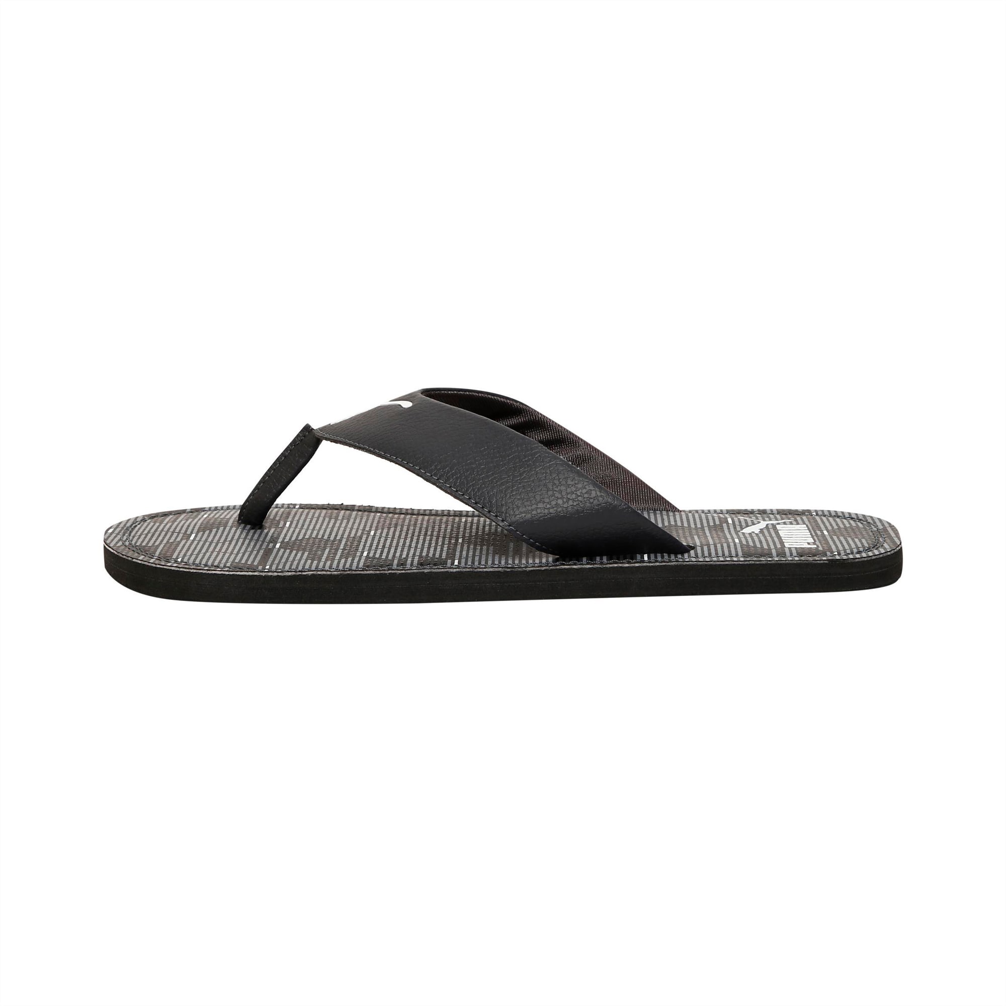 puma black slippers & flip flops