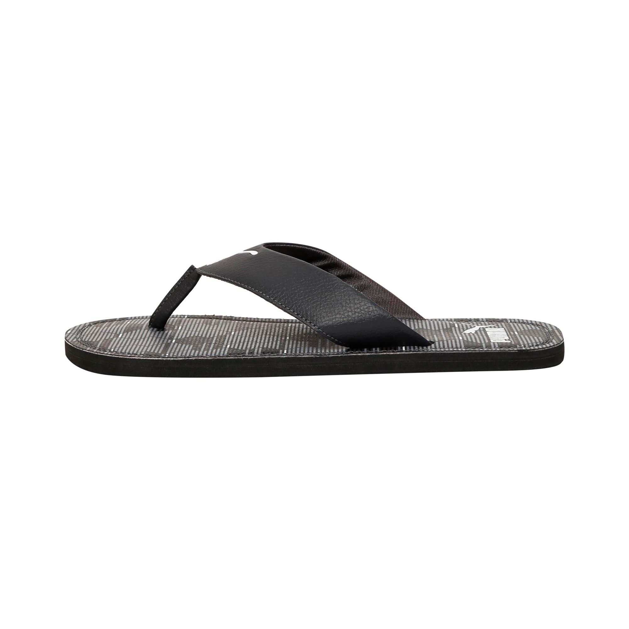 puma leather flip flops