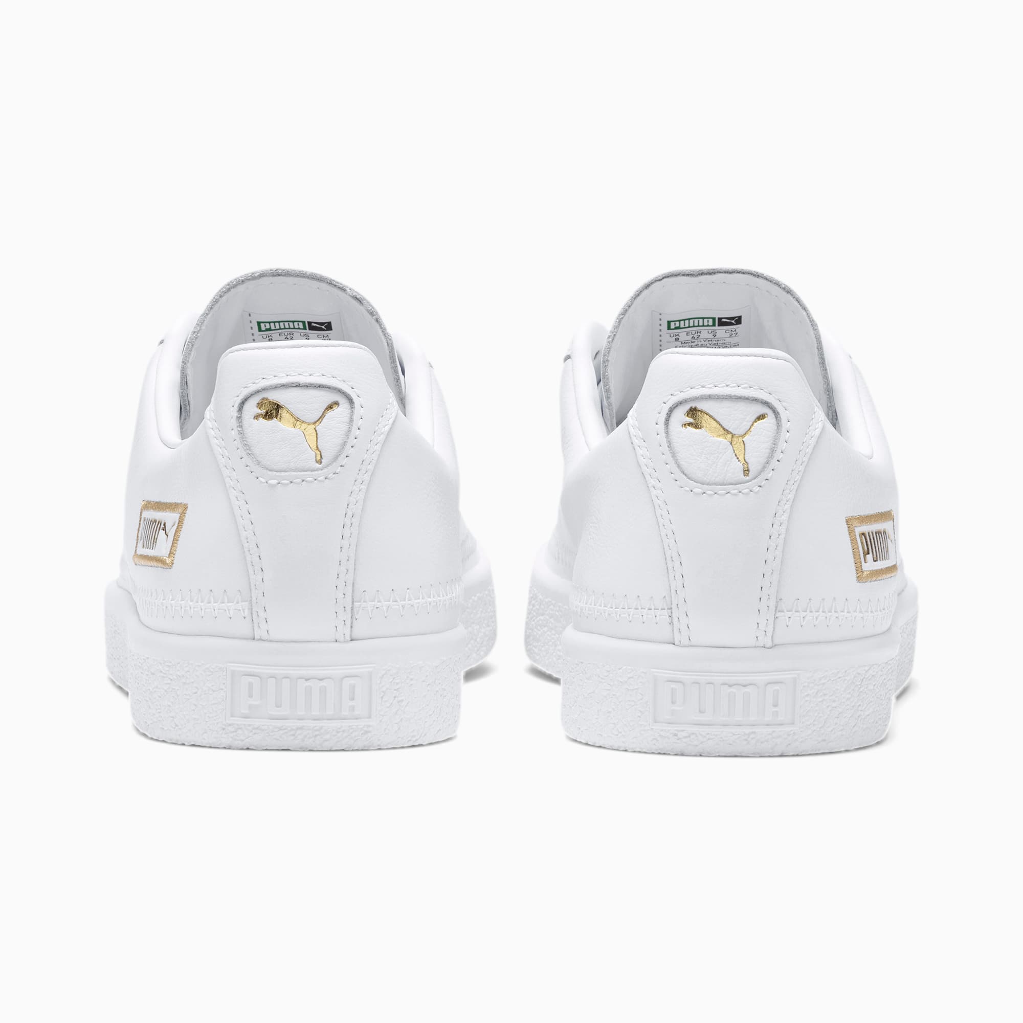 puma white and gold trainers