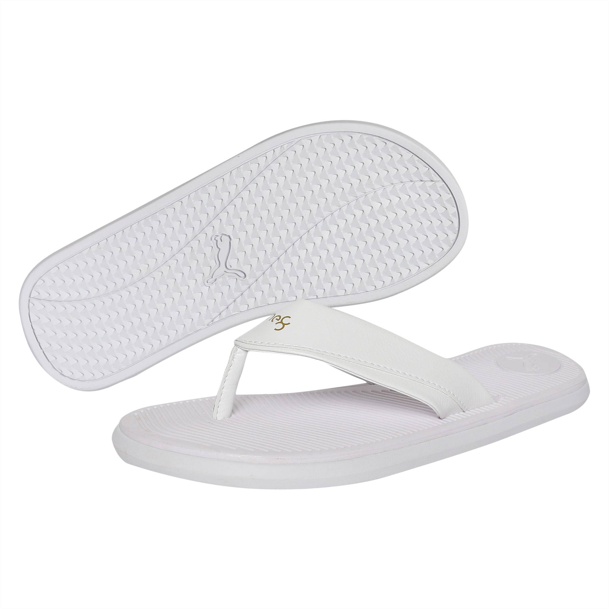 Stark one8 IDP Men s Sandals White Team Gold Bleu Azur PUMA