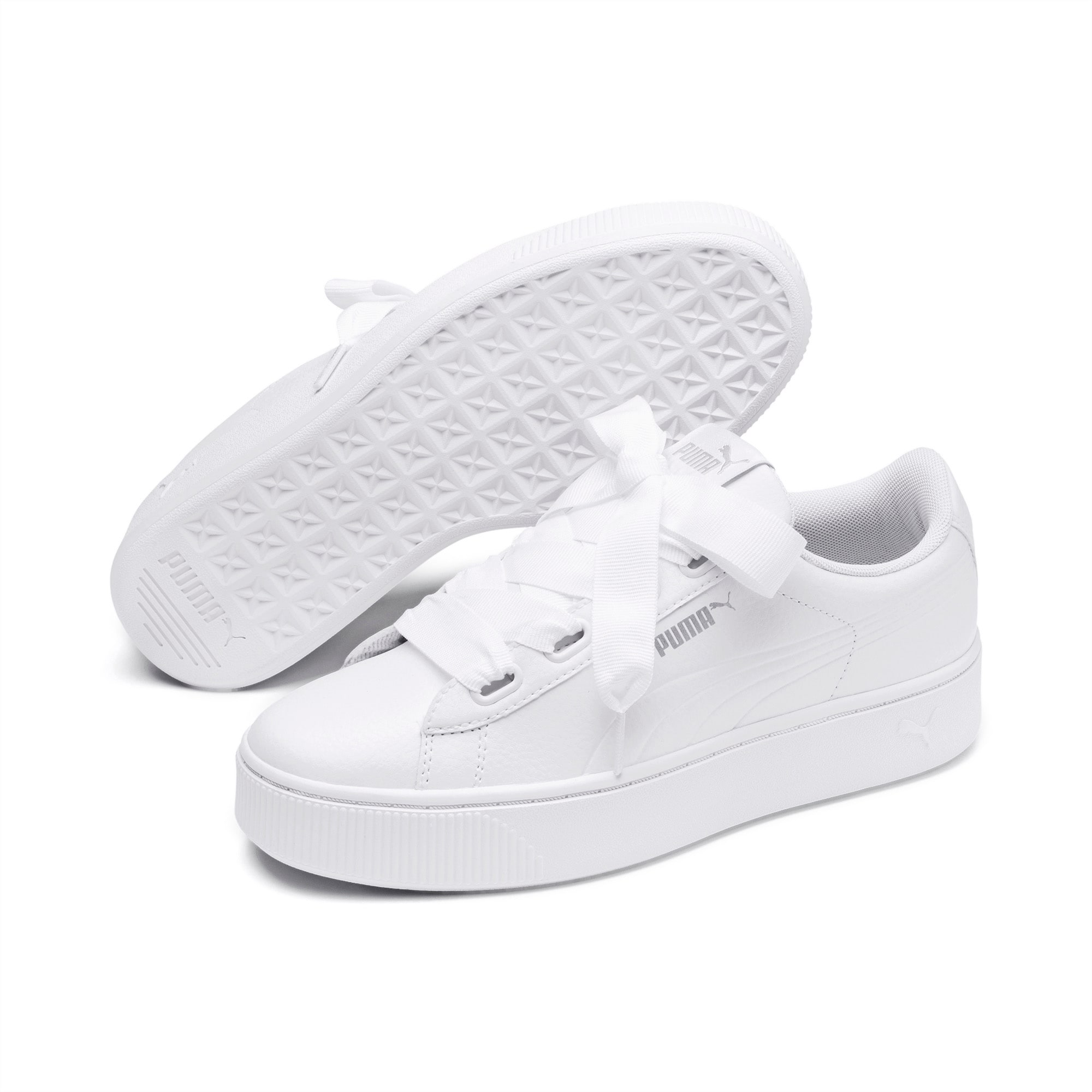 puma vikky ribbon white