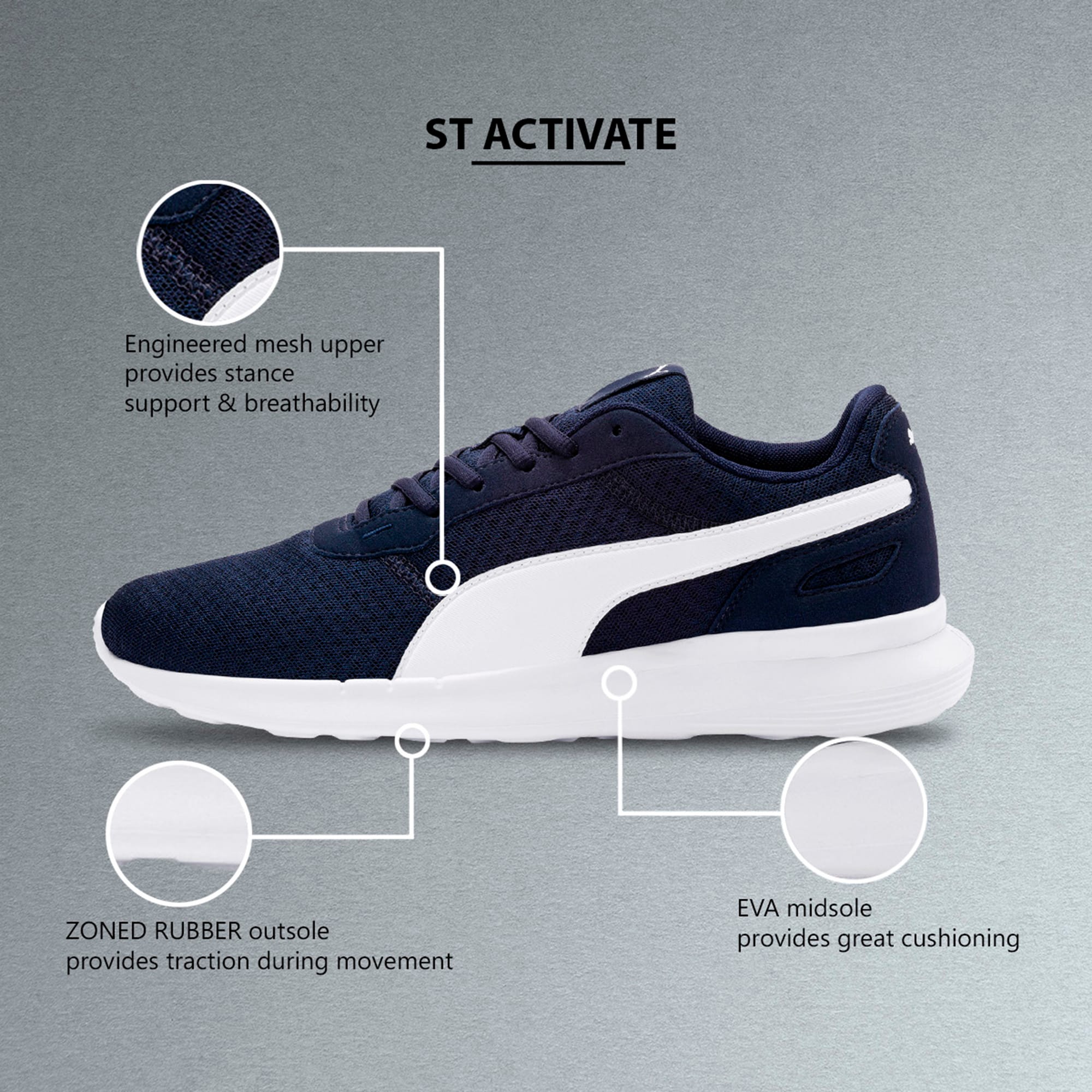Puma unisex's st hot sale activate running shoes