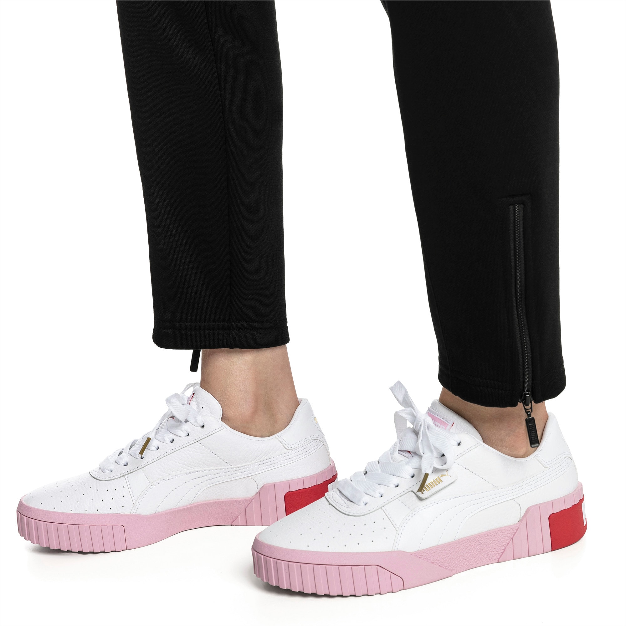 Puma cali white and pink sneakers store