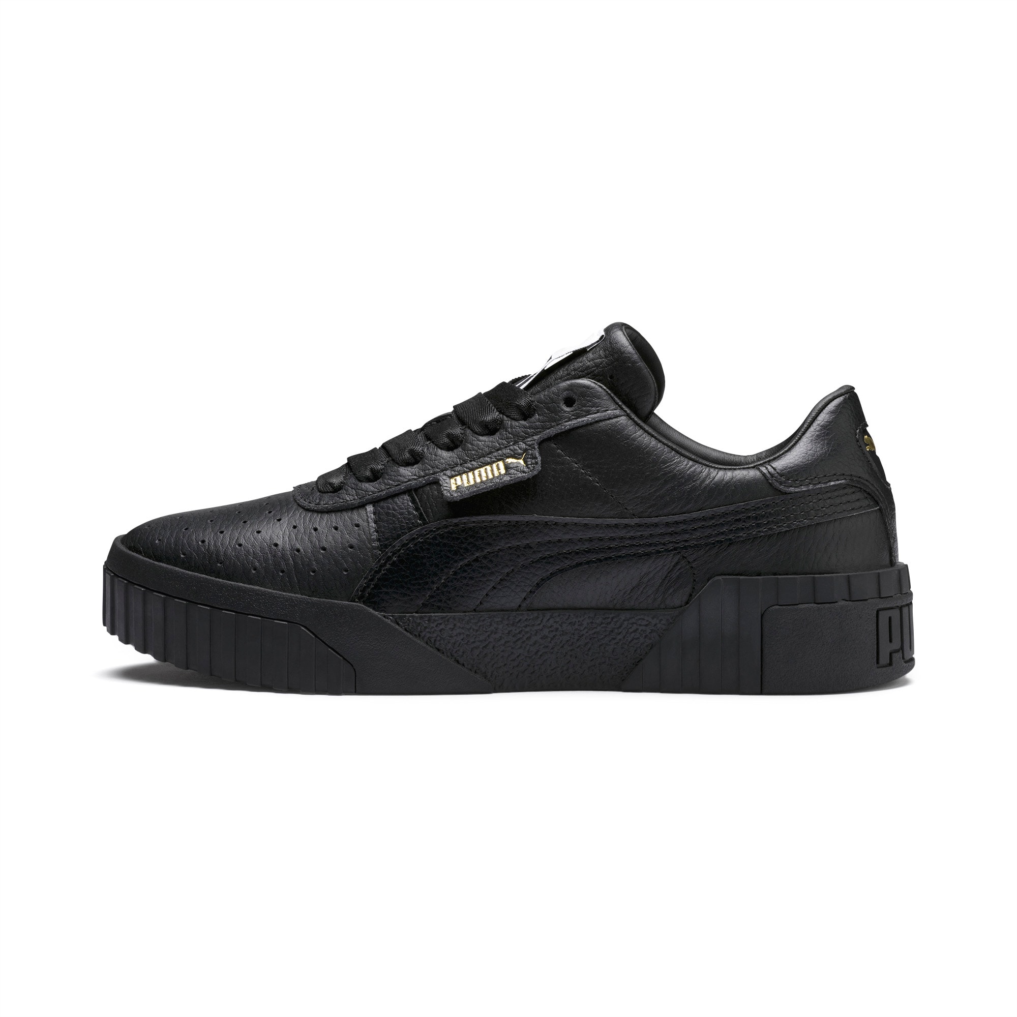 black cali puma trainers