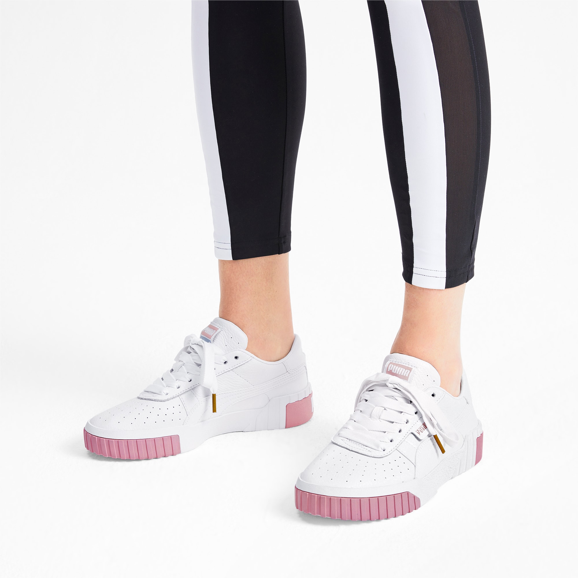 cali women's sneakers puma white