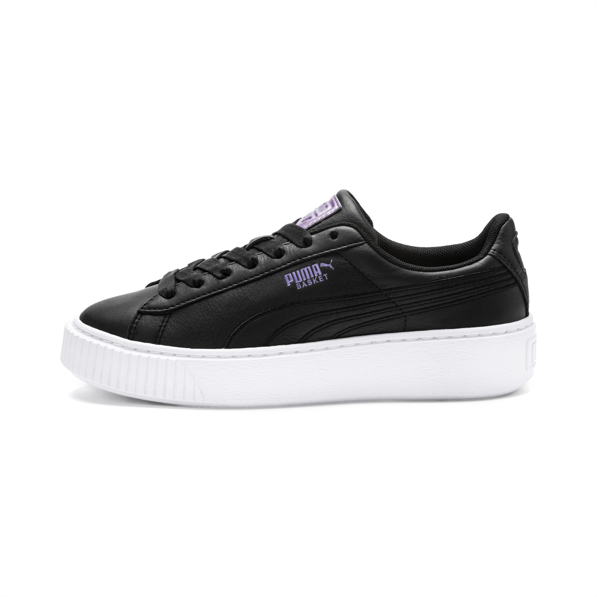 puma basket platform grey