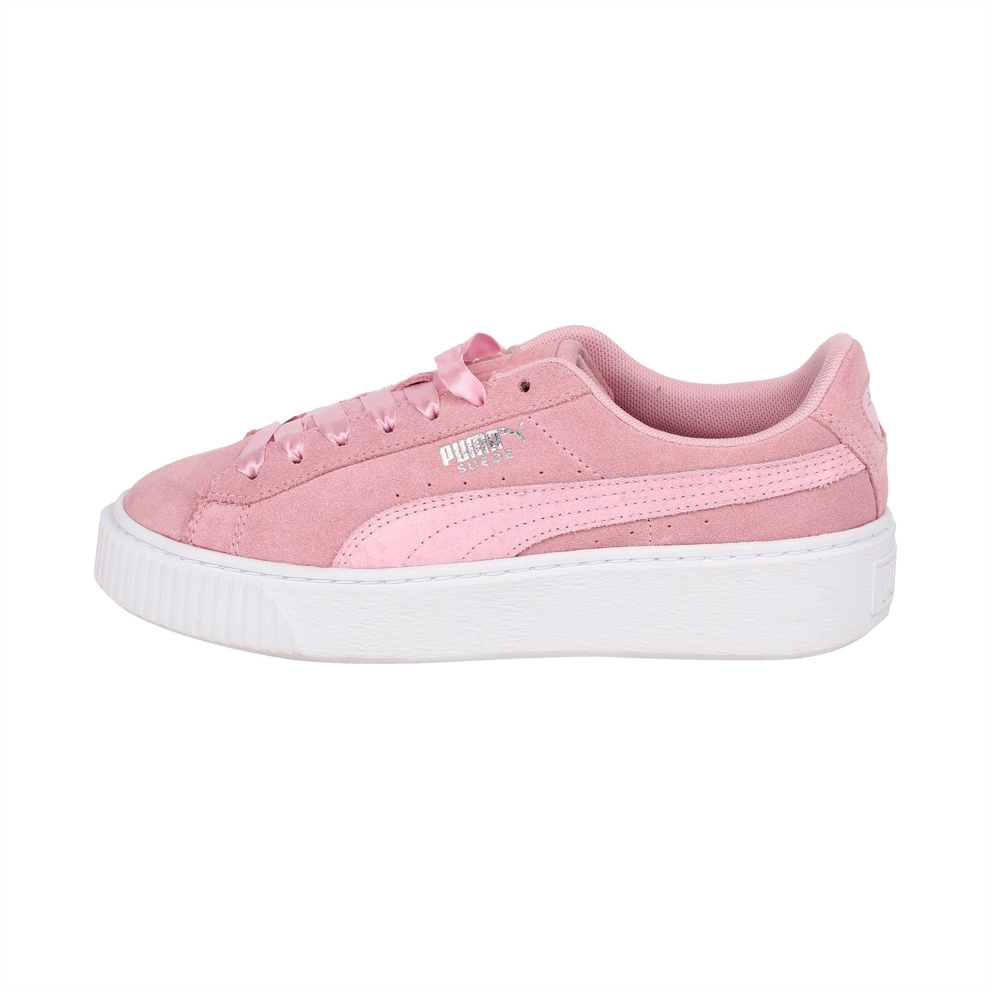 pale pink puma suede