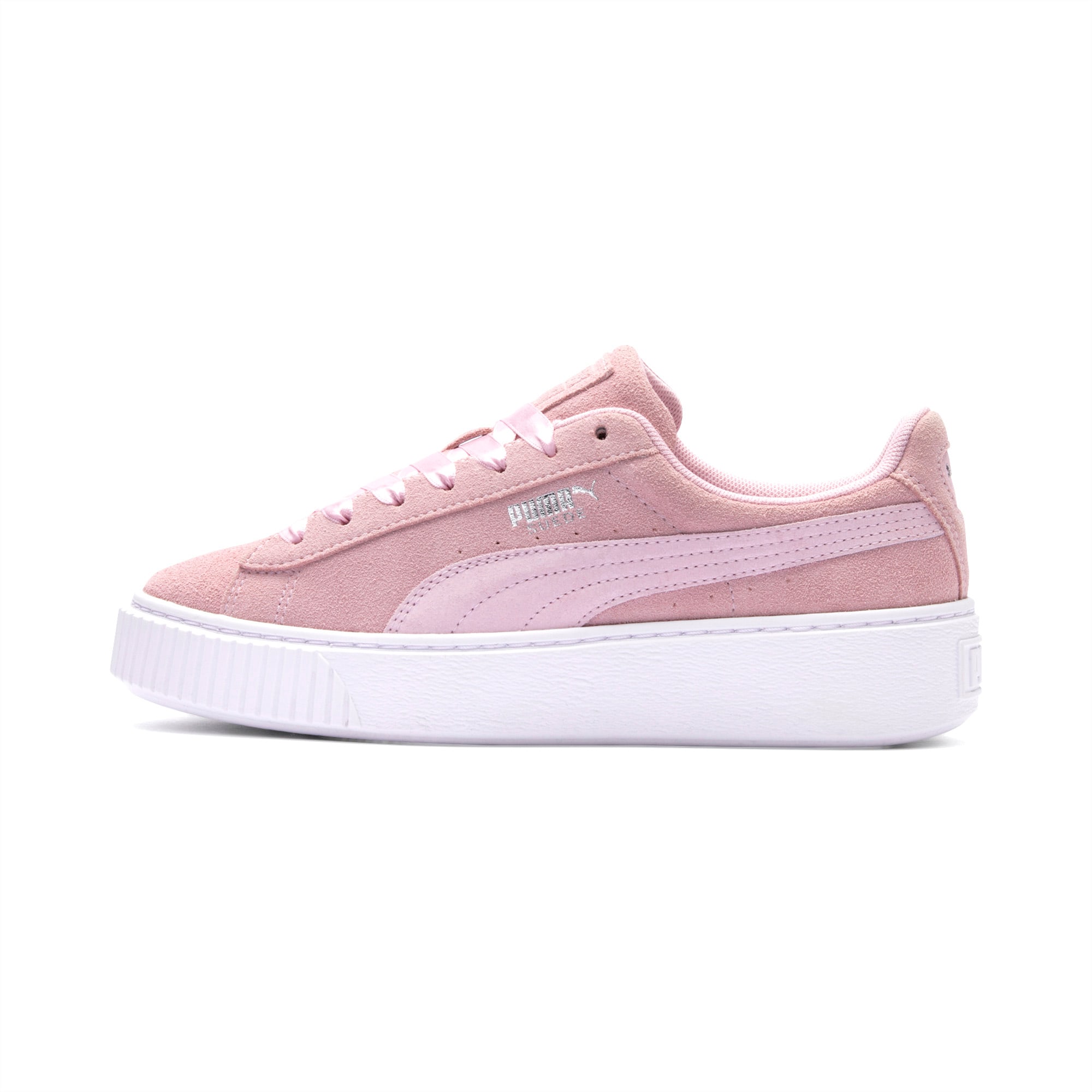 pink puma platform sneakers