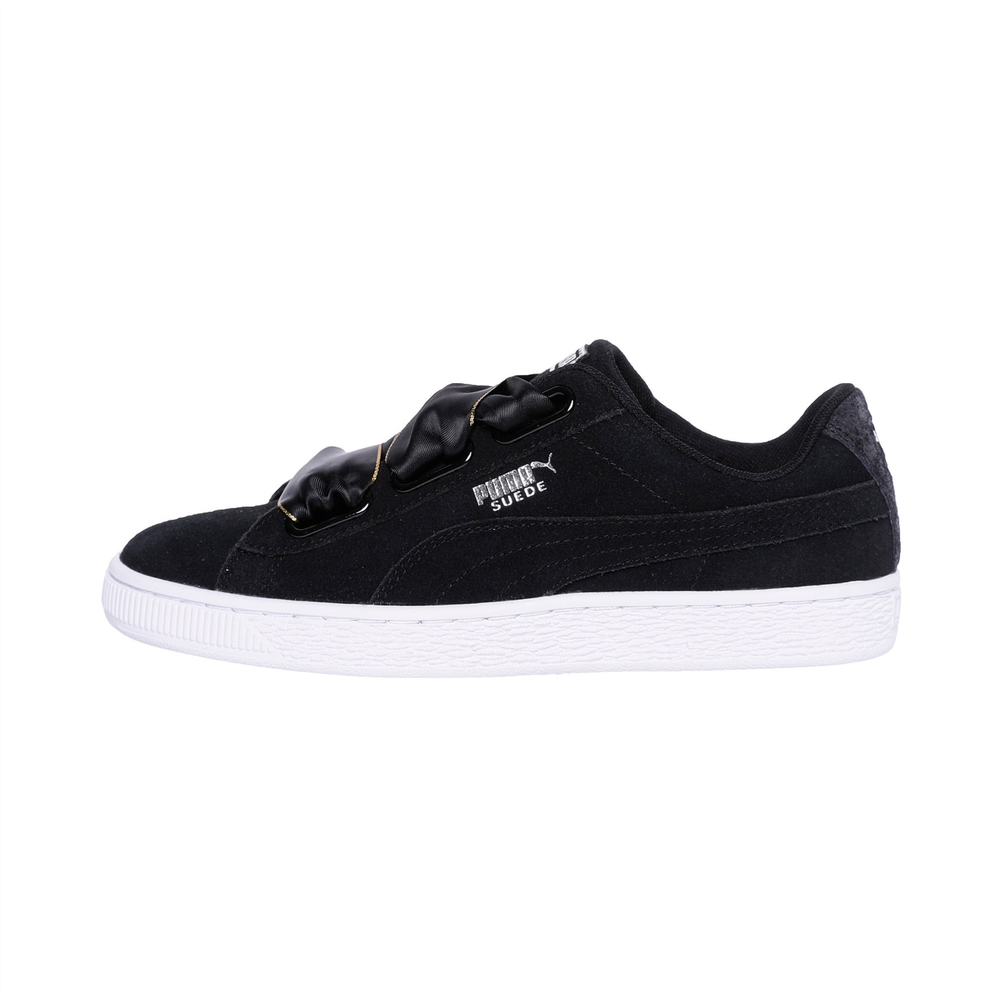 puma heart suede black