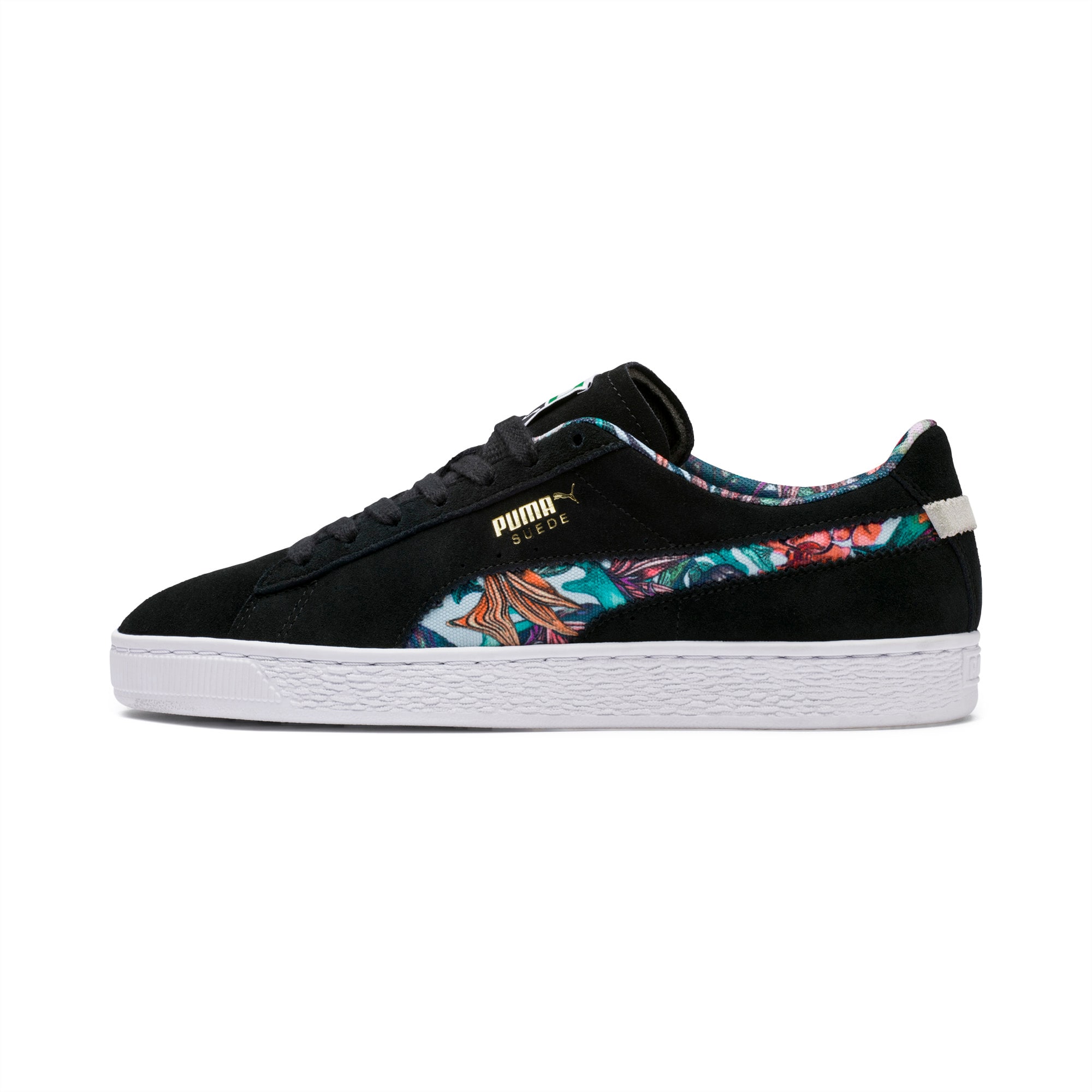 puma suede with flowers