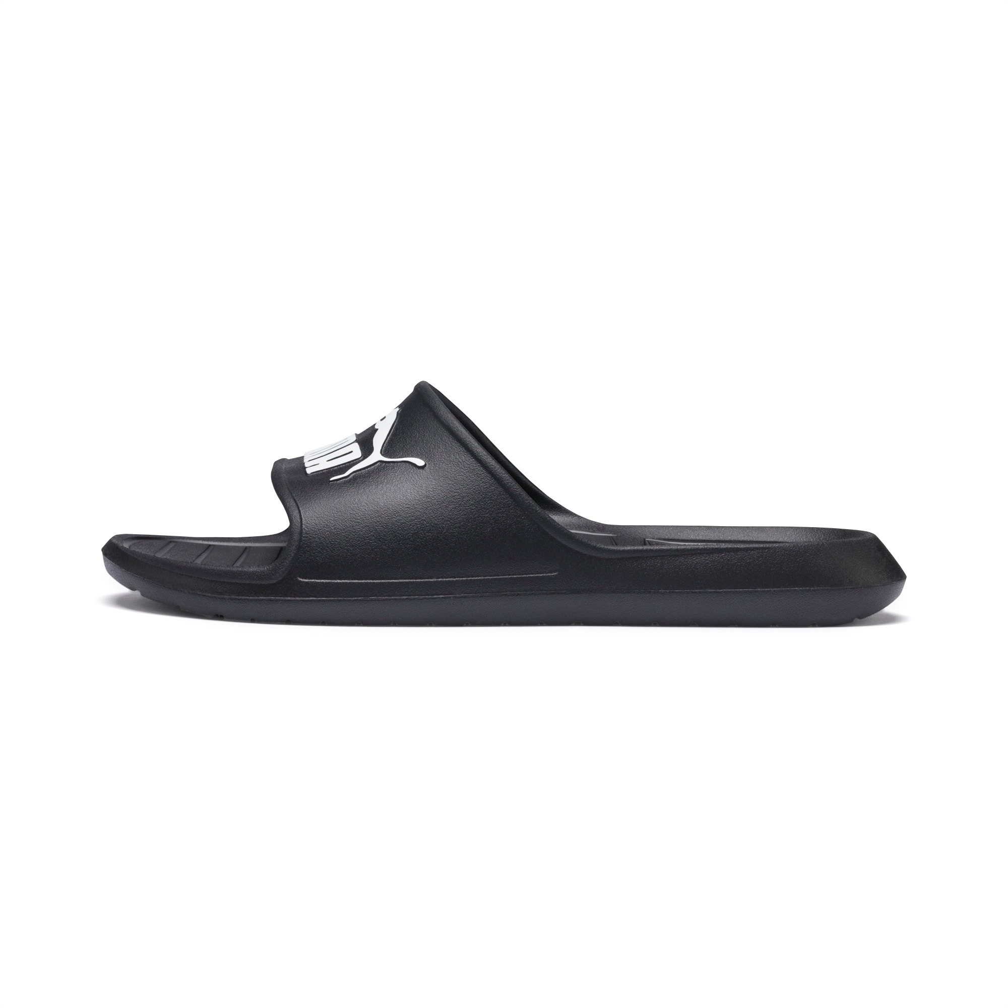 puma black platform slides