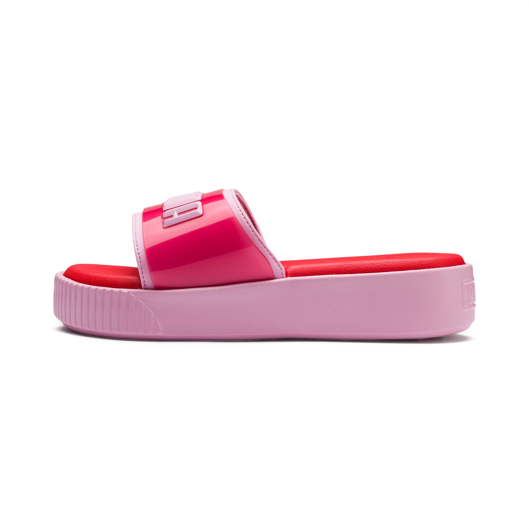 Puma platform slides best sale pink