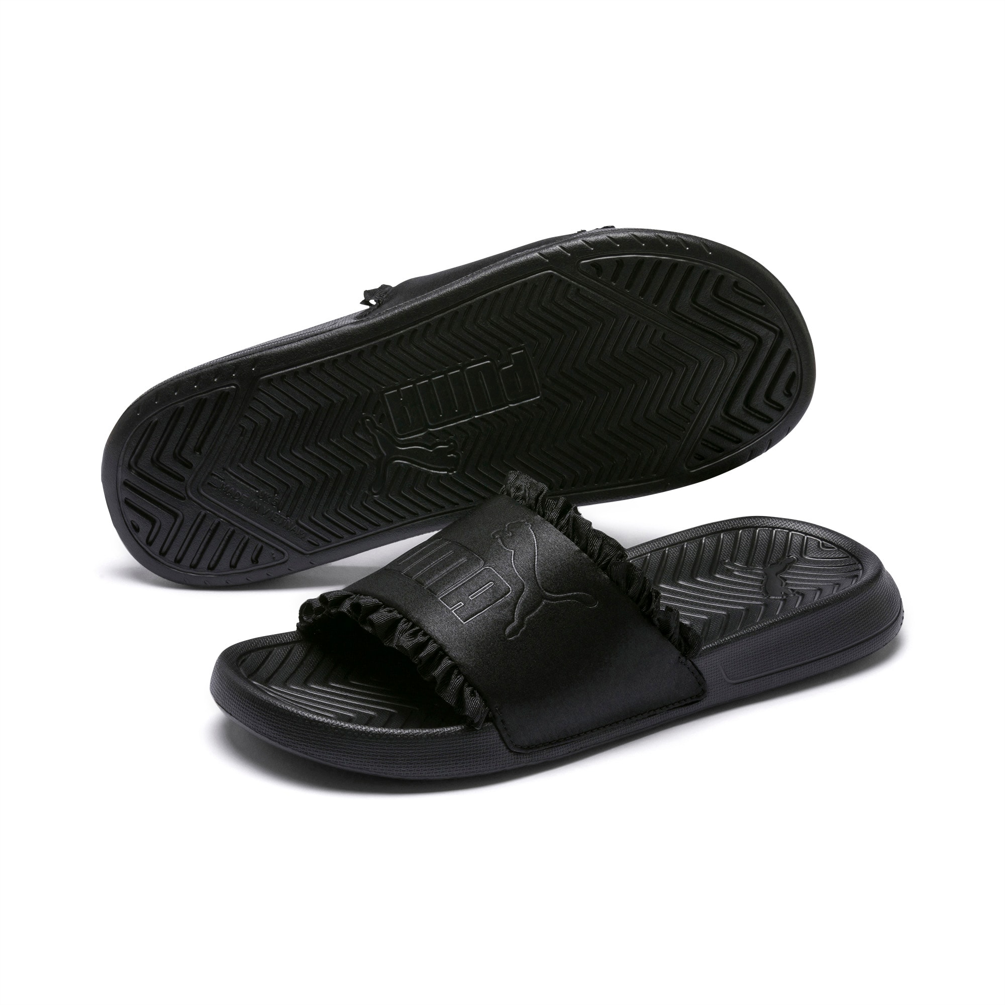 puma popcat slides leopard