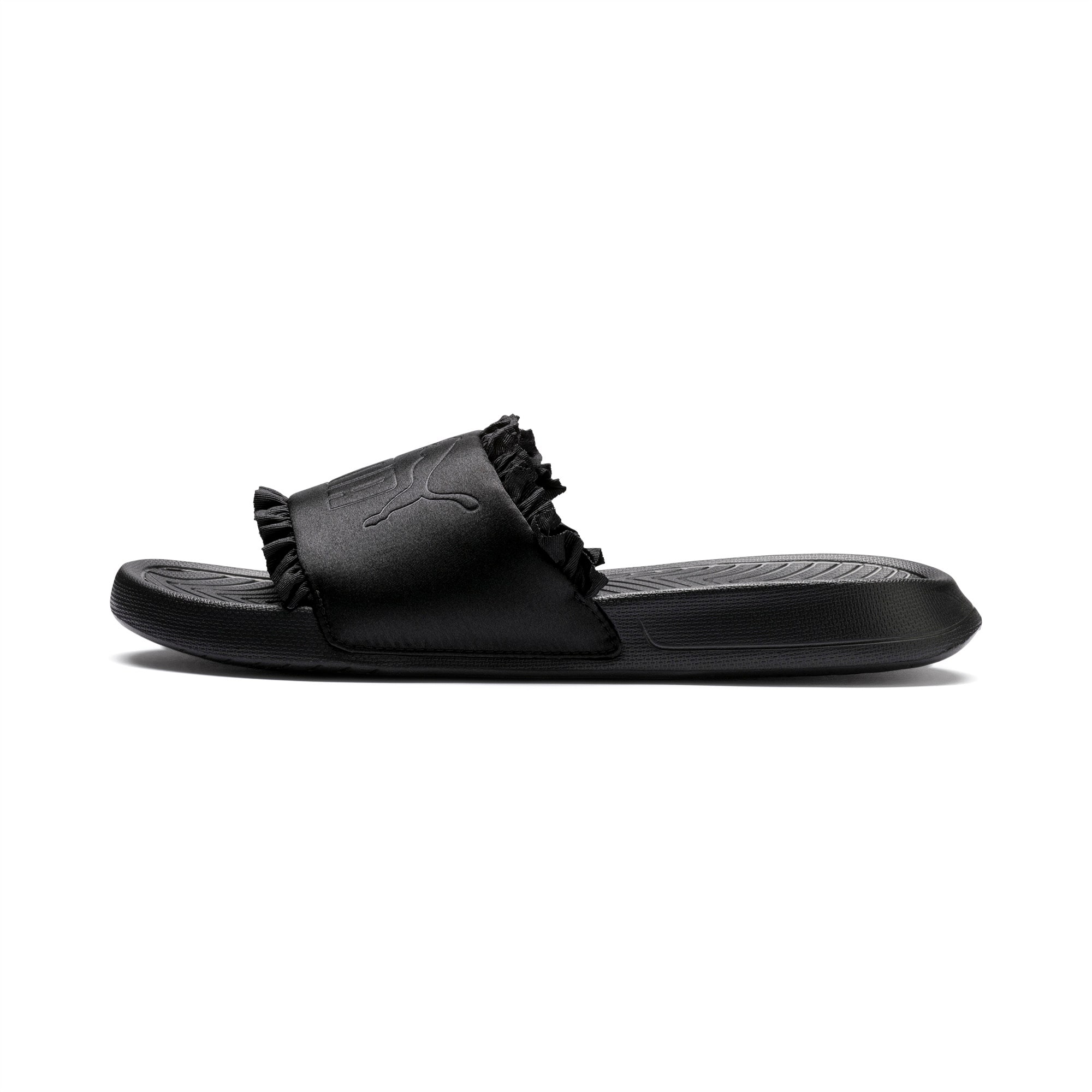 puma popcat slides black