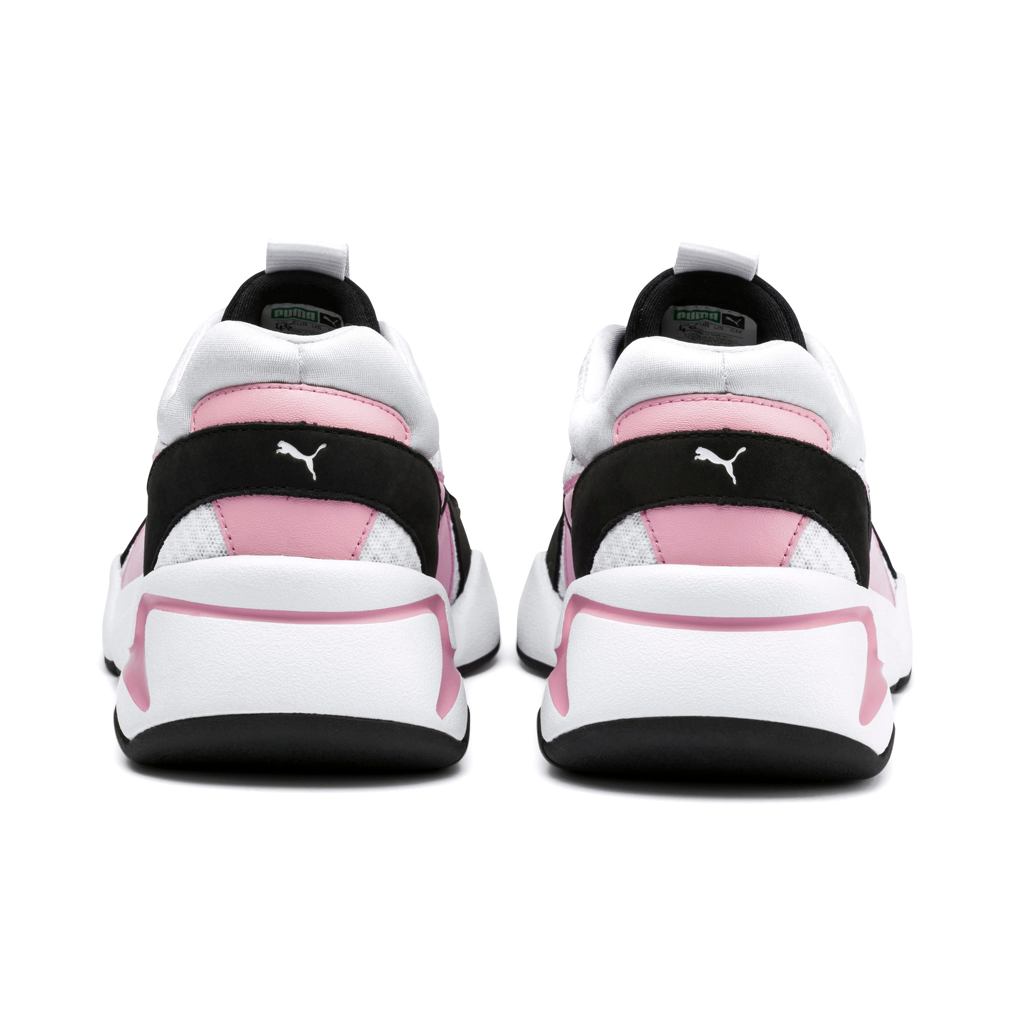 Puma nova 90 s block sales white and pink trainers