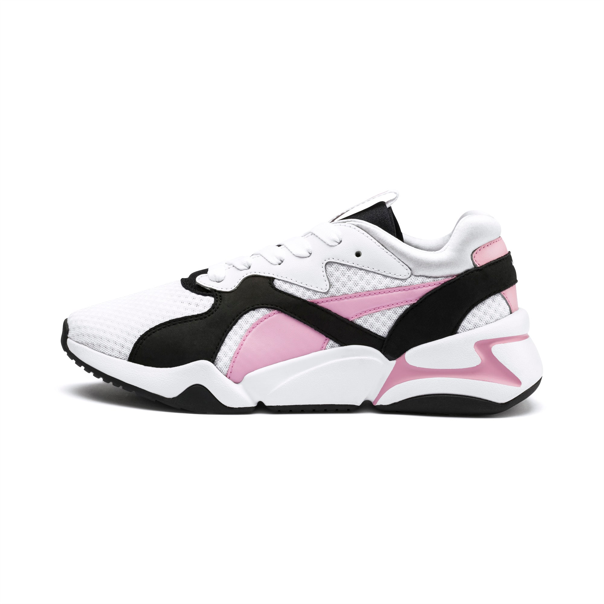pink and white pumas