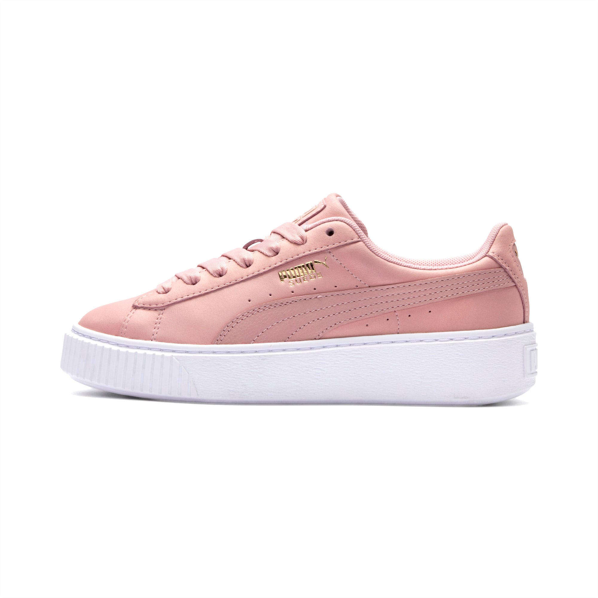 puma suede platform pink