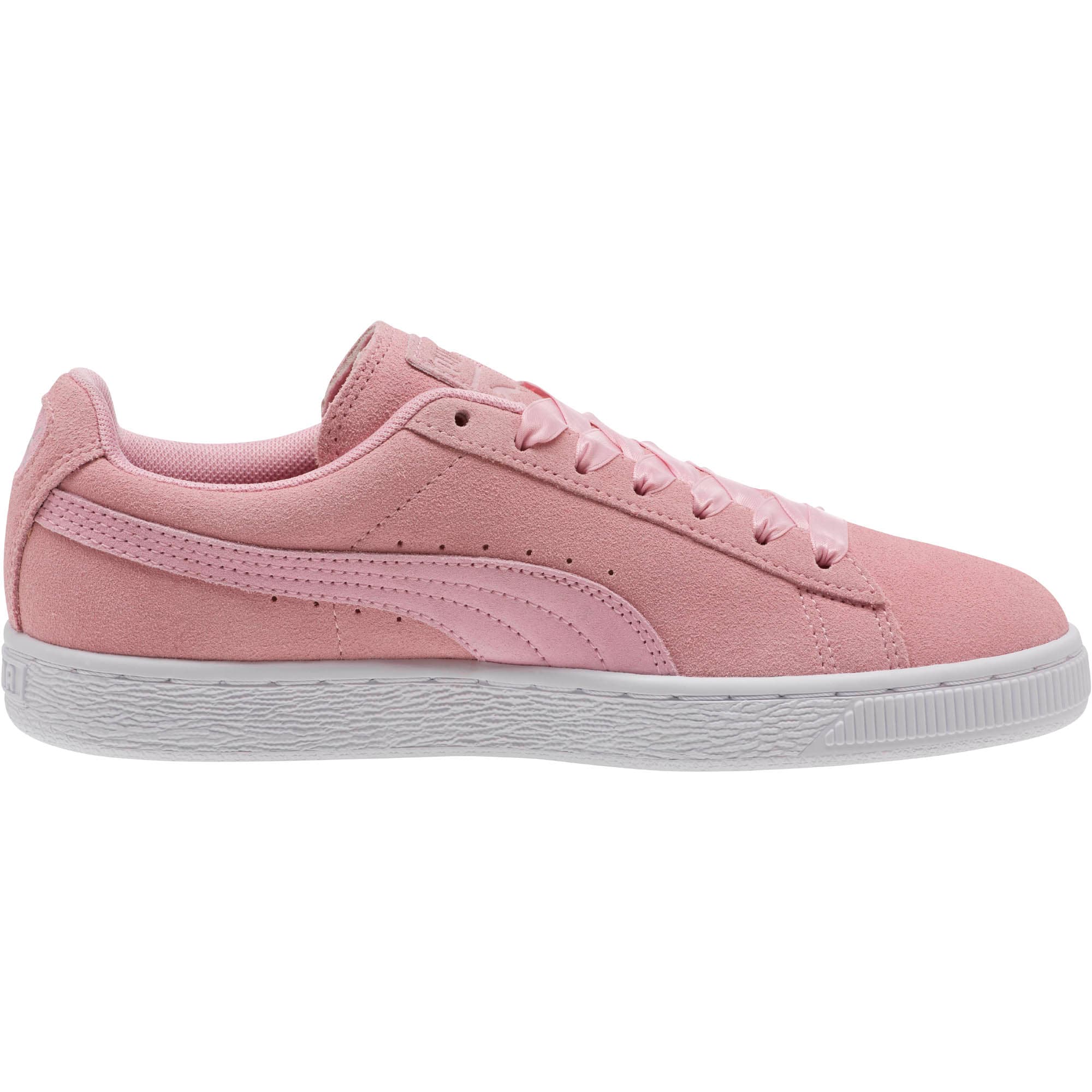 Hot pink pumas suede discount
