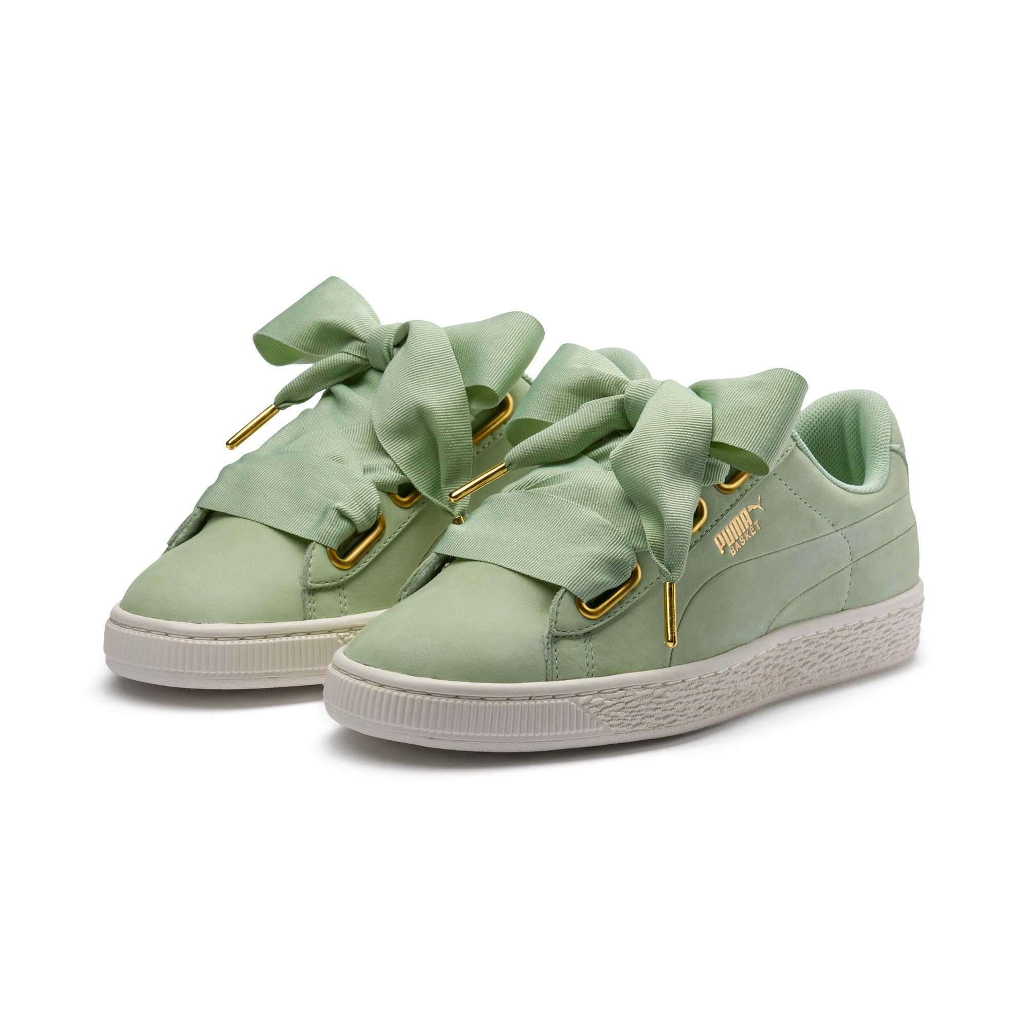 puma heart green