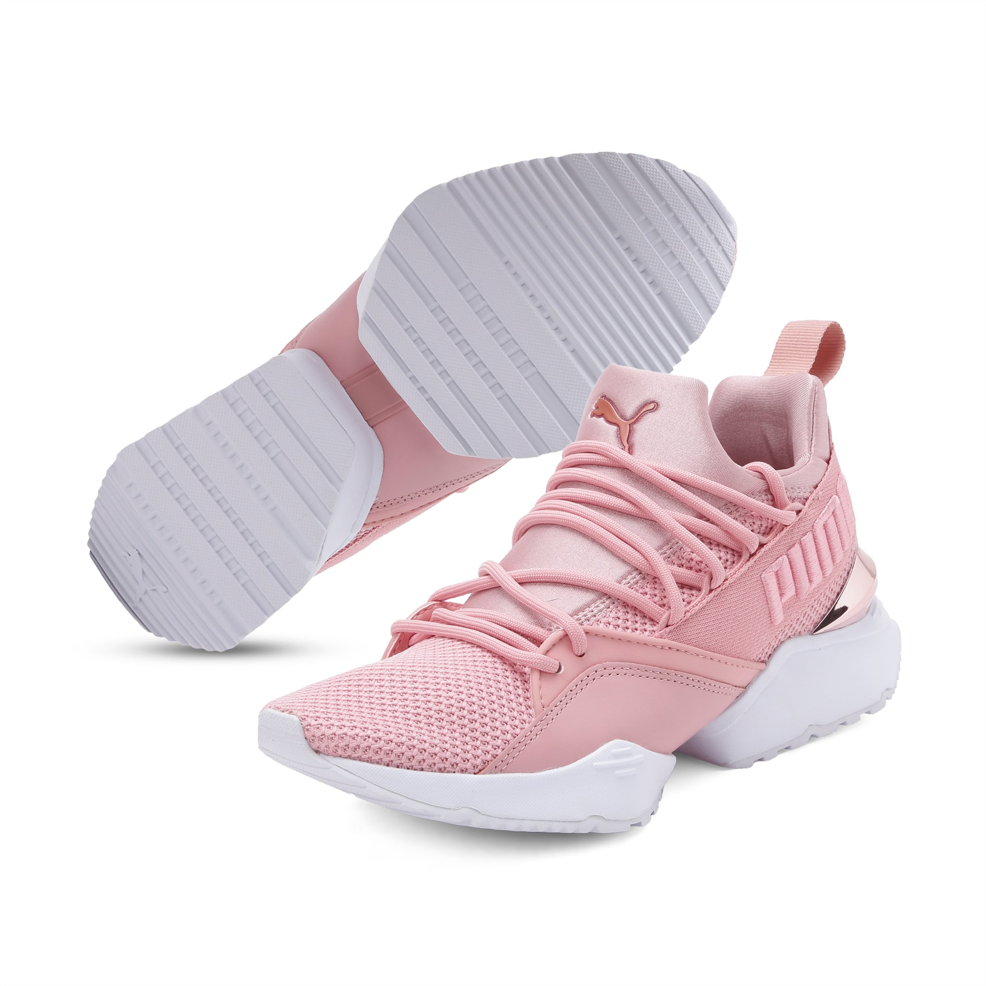muse maia metallic rose women's sneakers