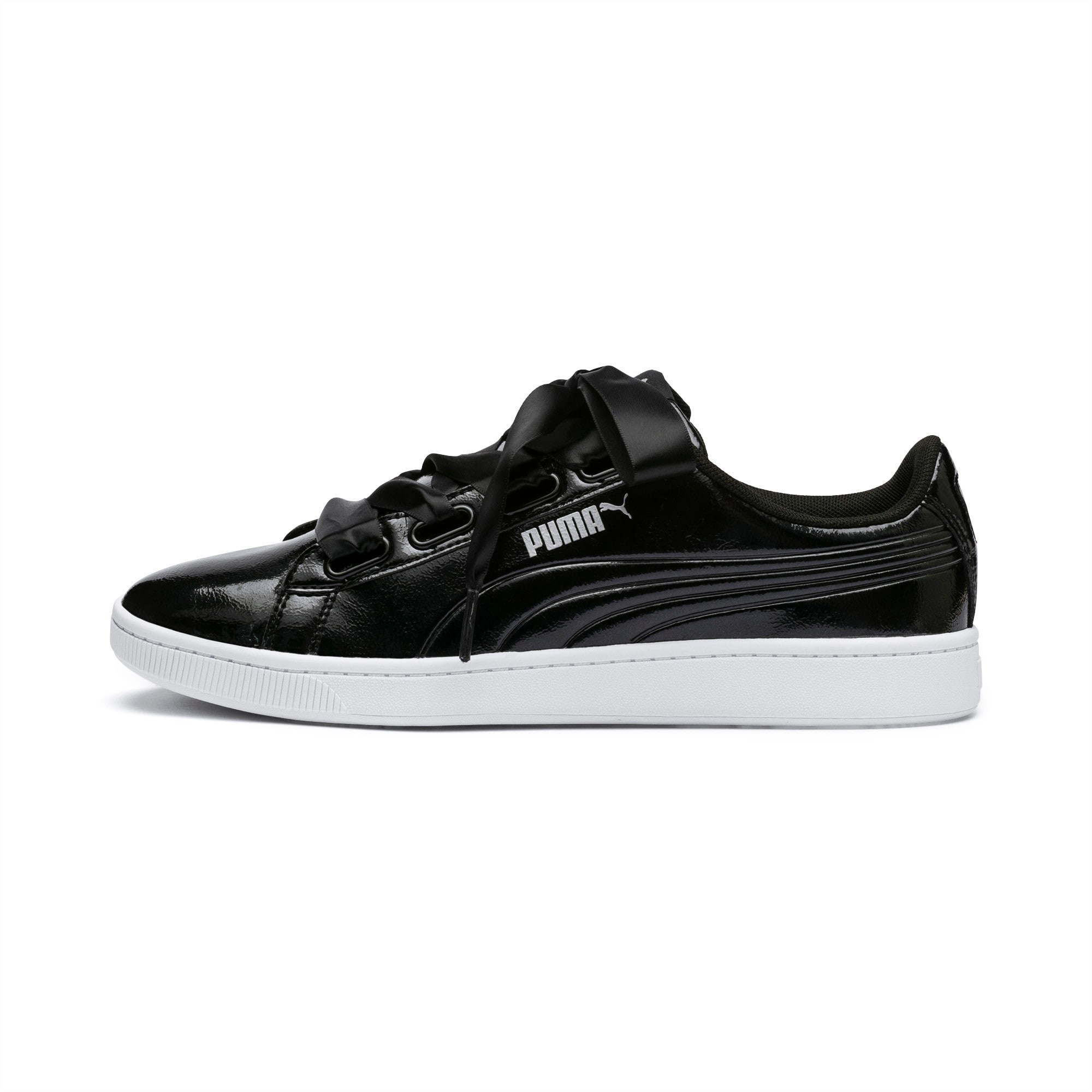 black puma ribbon lace