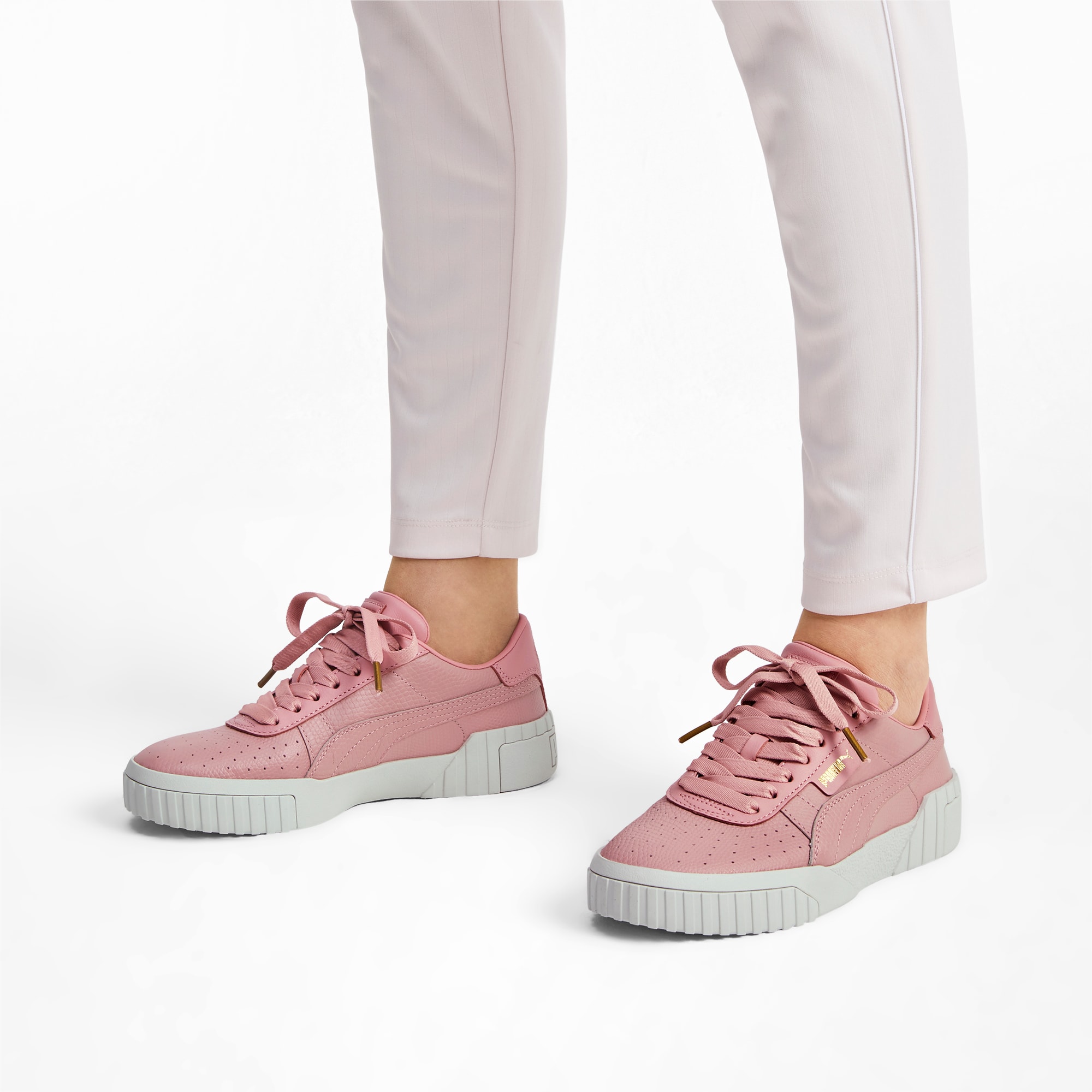 puma cali emboss pink