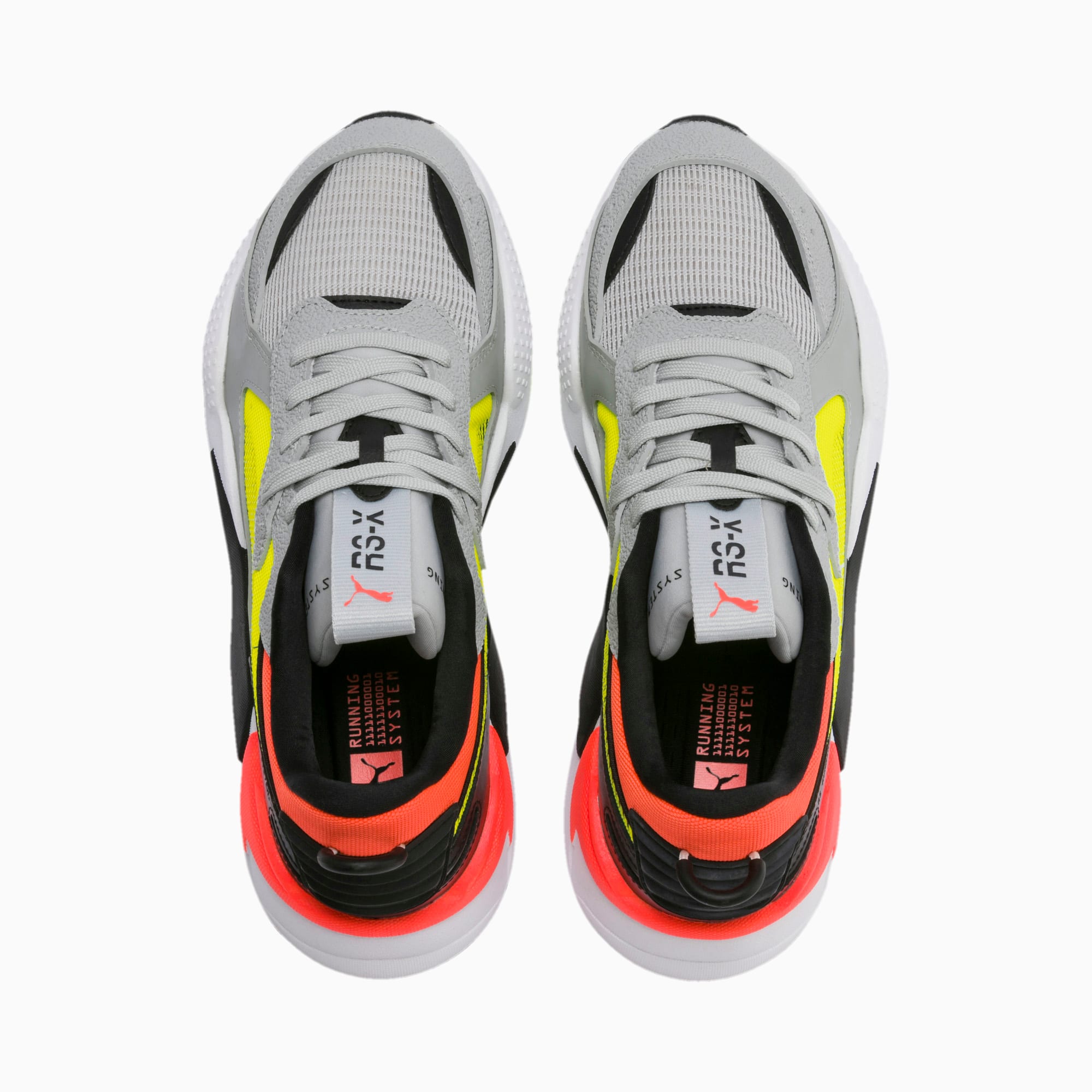 puma rsx high rise yellow alert