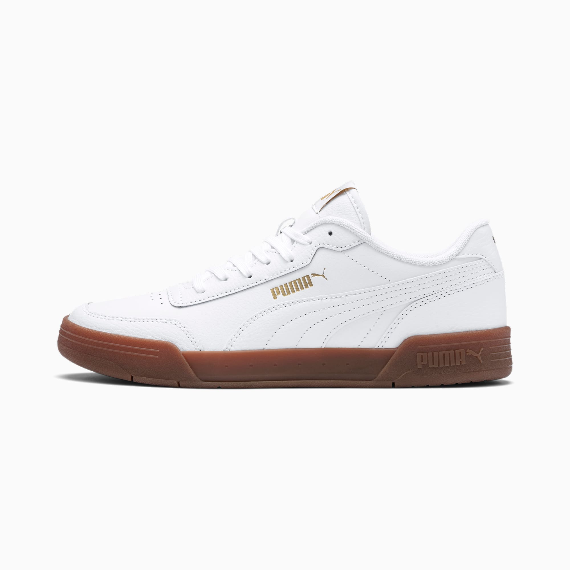 white and gold pumas shoes