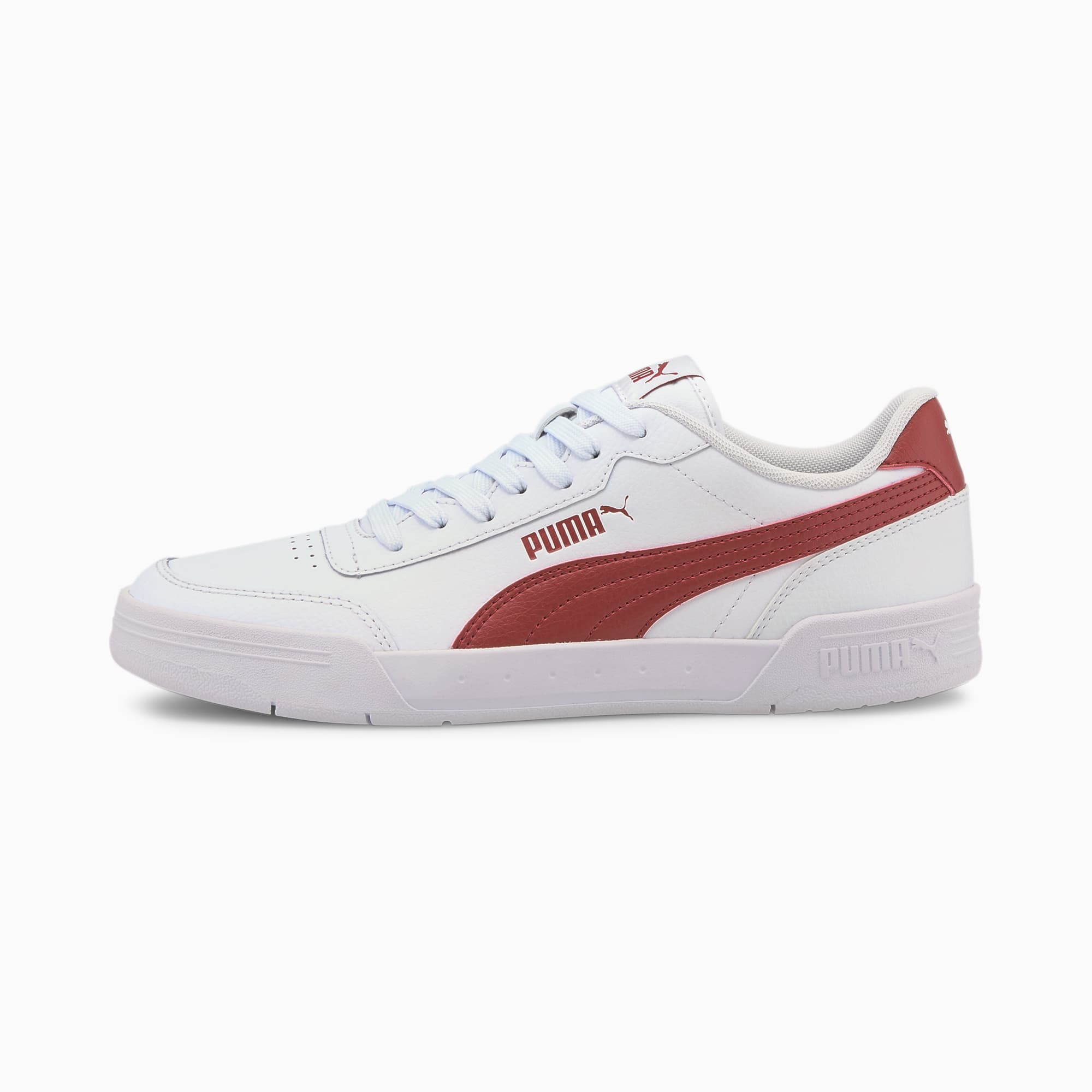 Caracal Trainers, Puma White-Red Dahlia, large-SEA