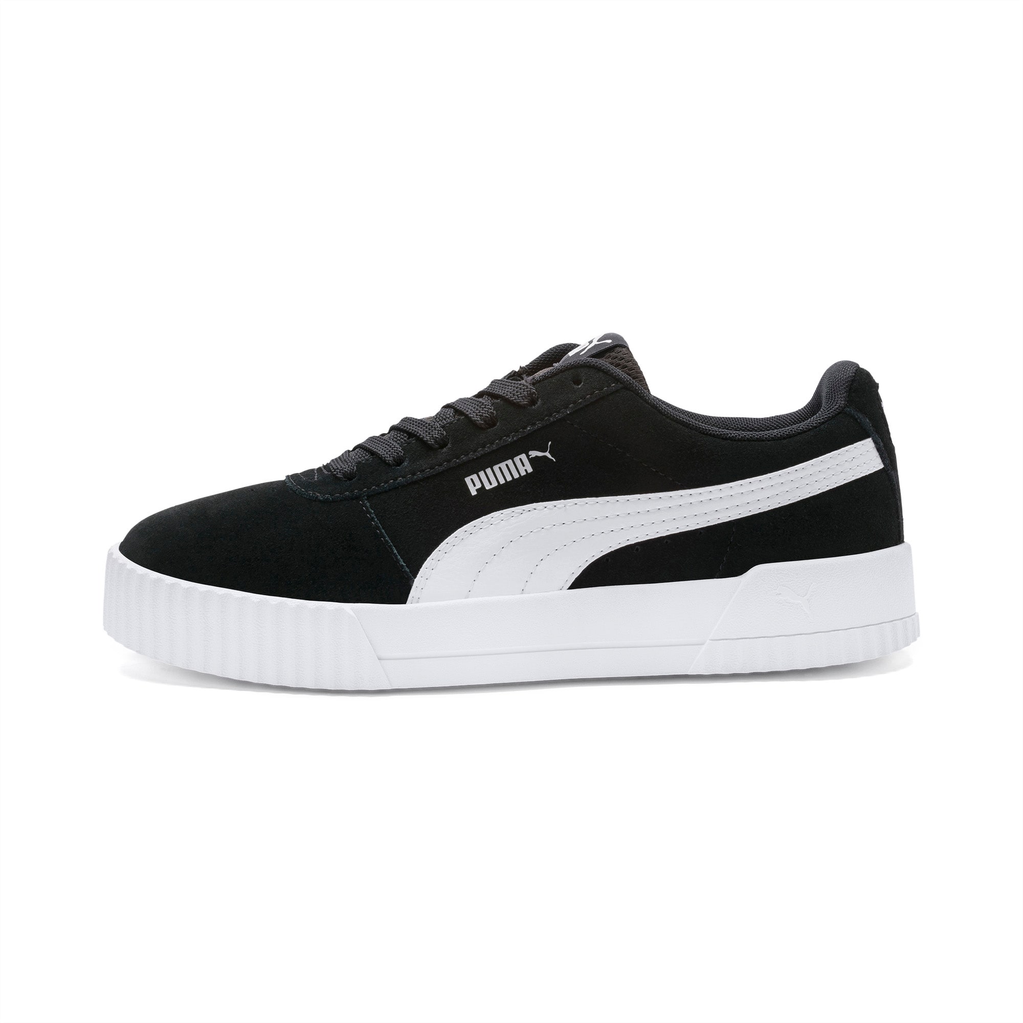 puma black and silver shoes