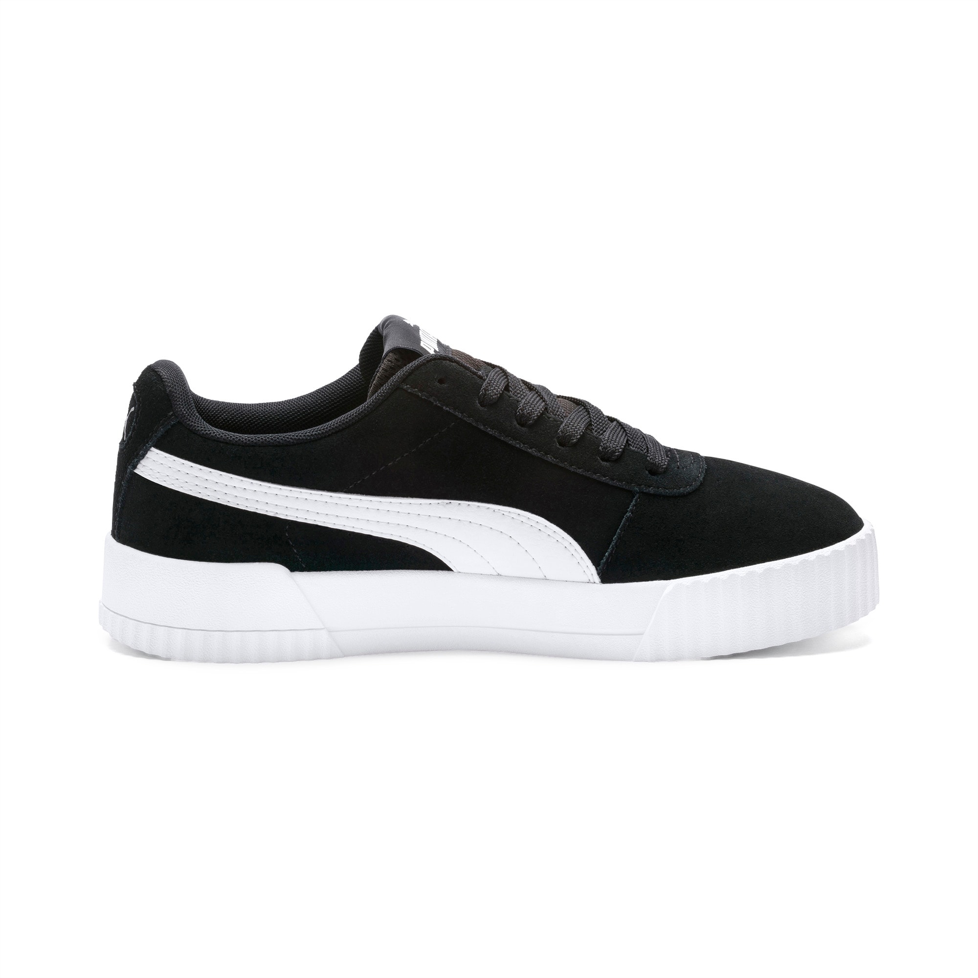 puma carina black suede