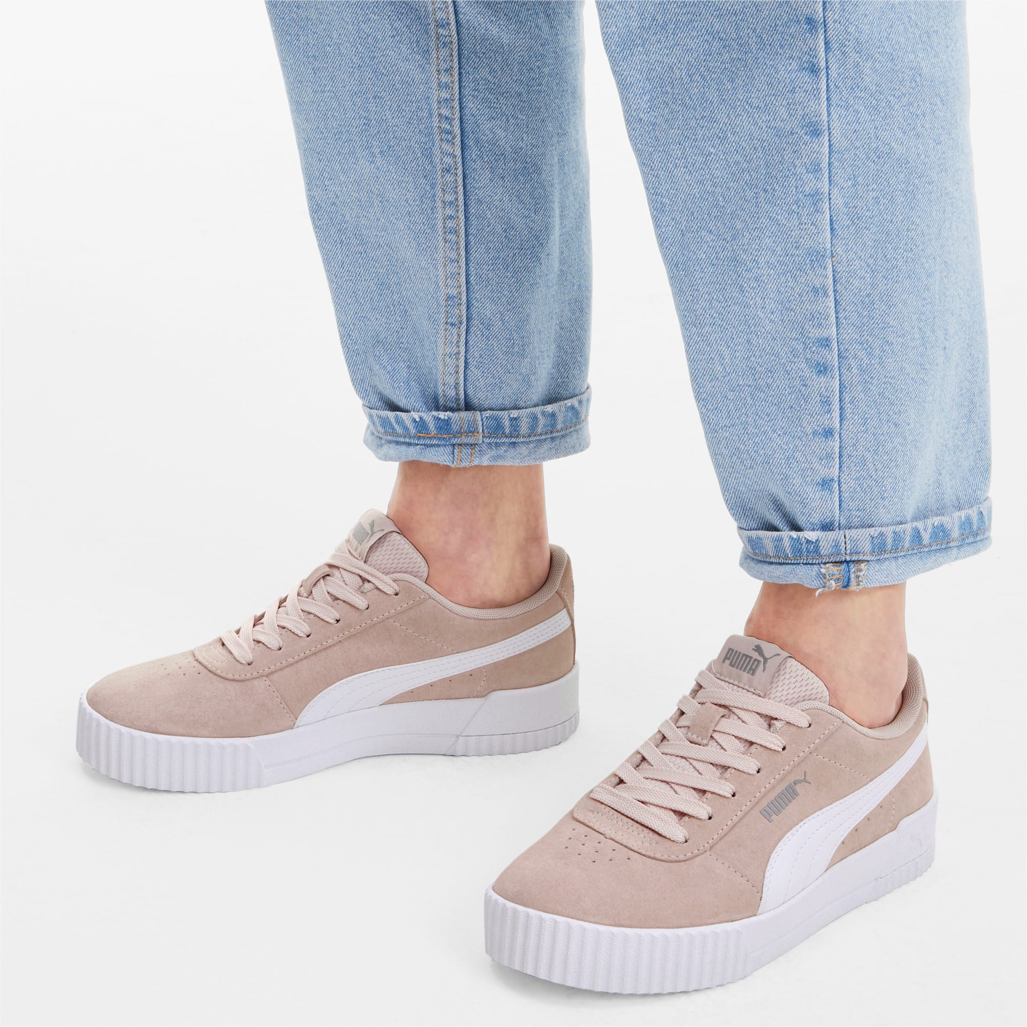 puma carina suede ladies trainers