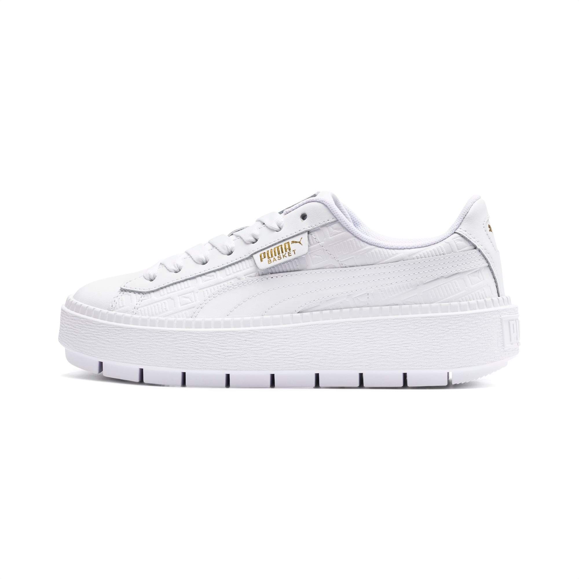 puma trace platform white