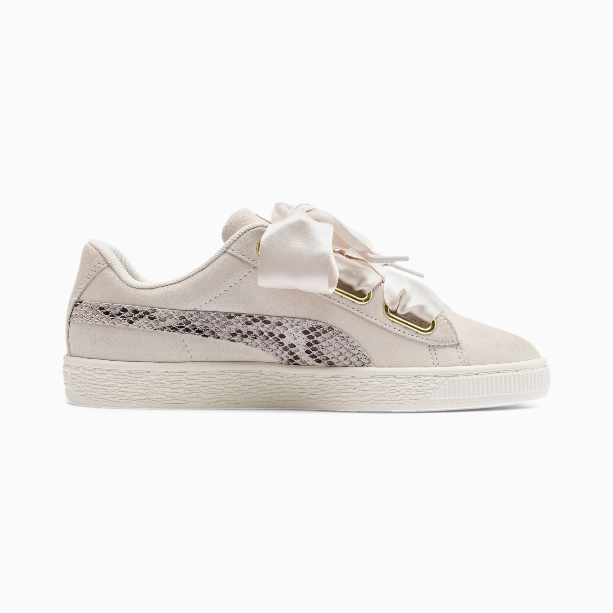 Suede Heart Snake Lux Women s Sneakers