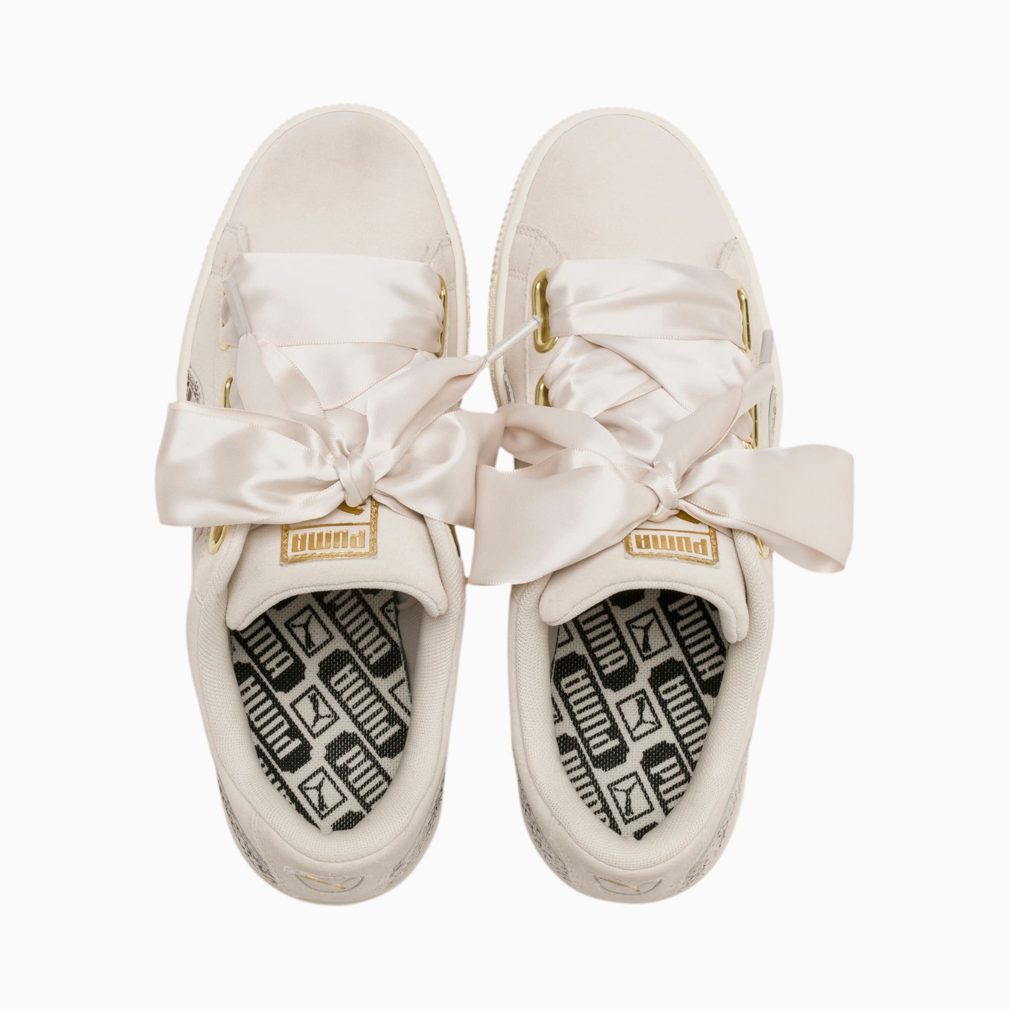 Puma basket heart luxe outlet womens