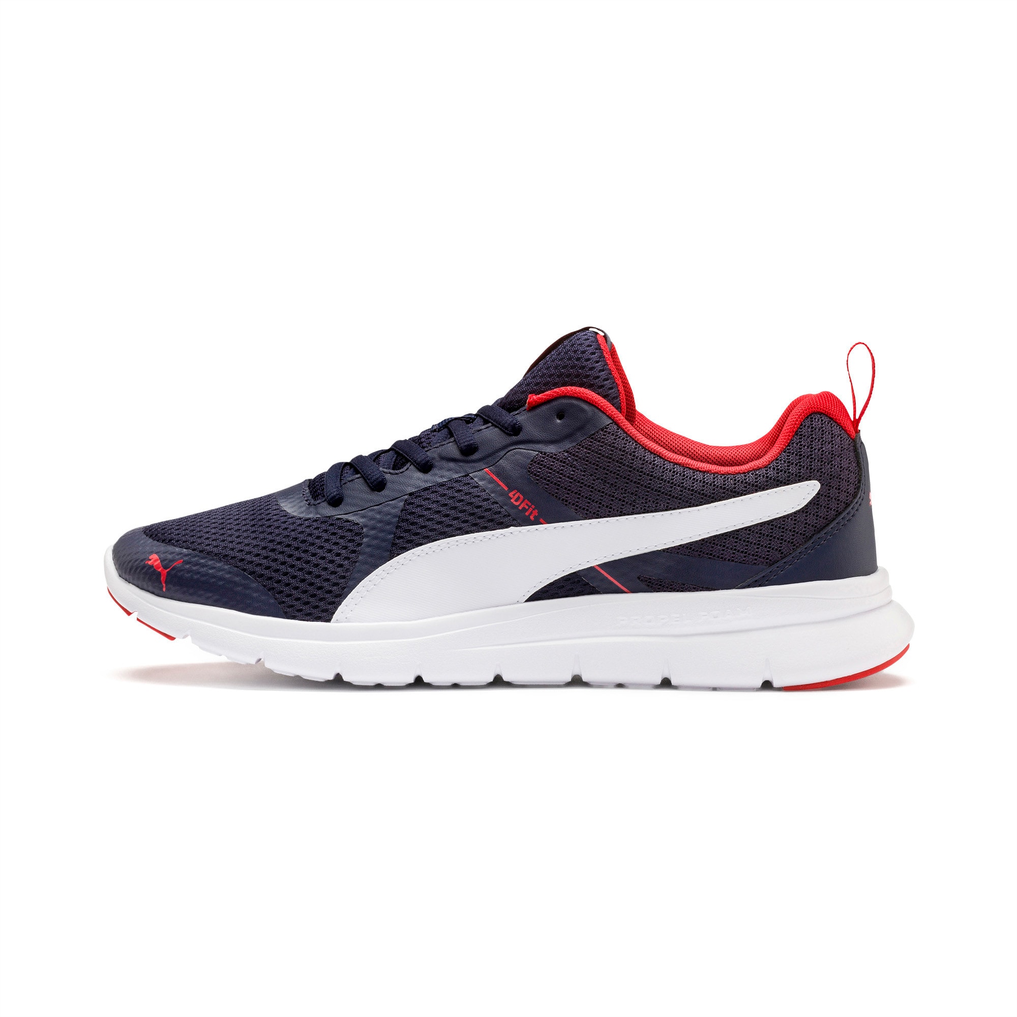 puma men's black flex essential running shoes